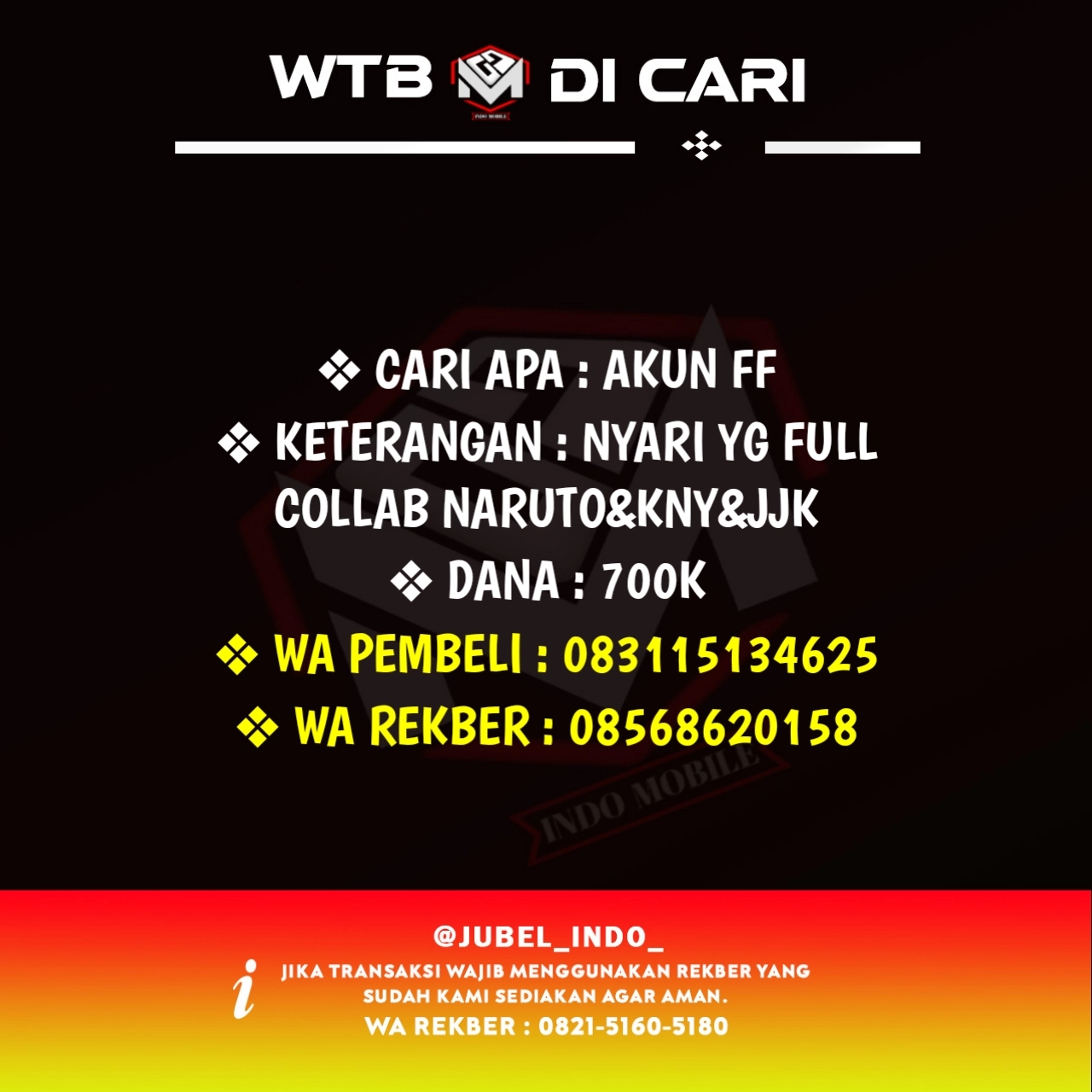 CARI AKUN FF #FF821