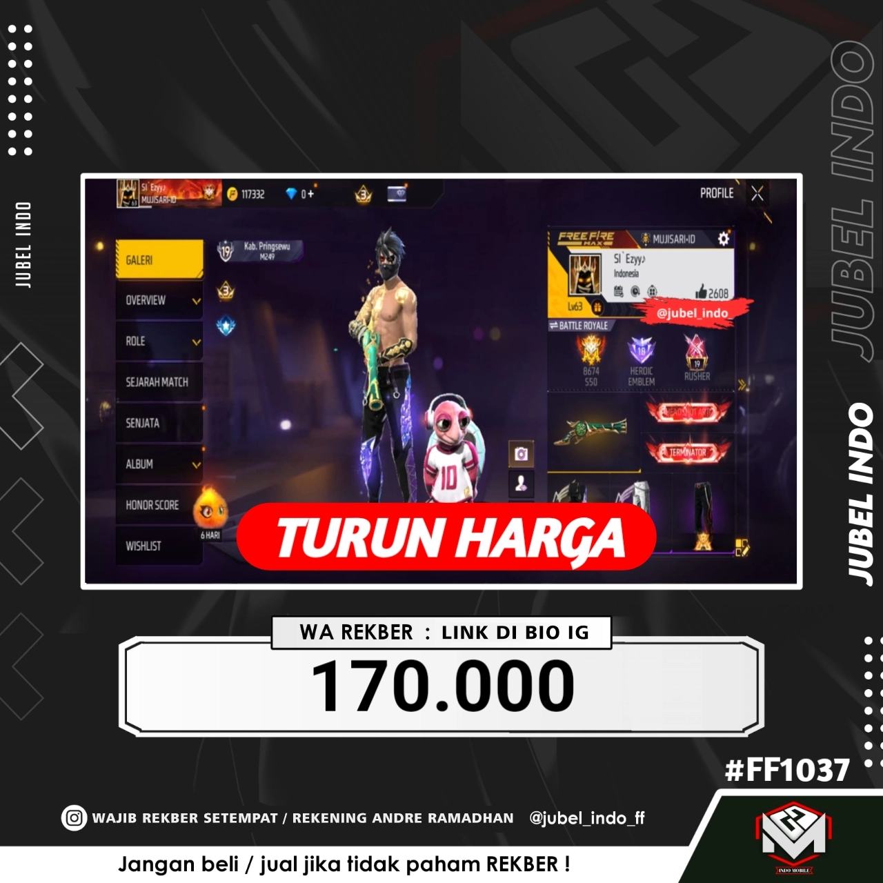 STOK FF #FF1037