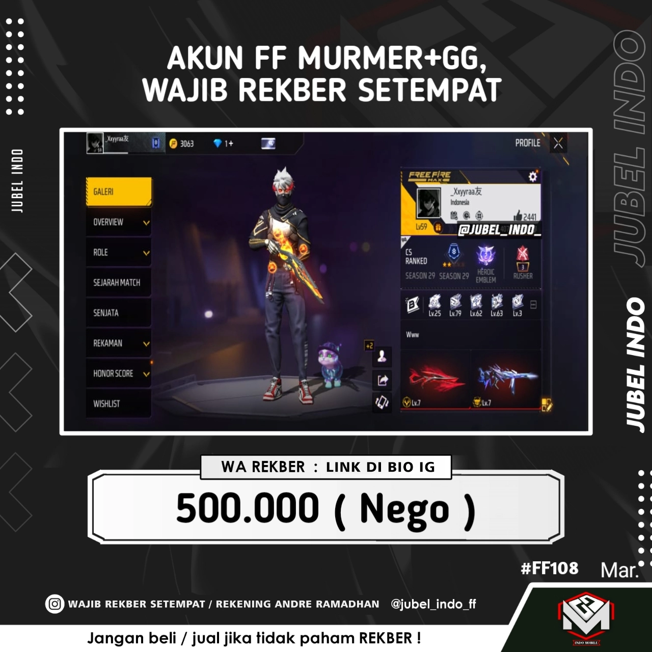 STOK FF #FF108