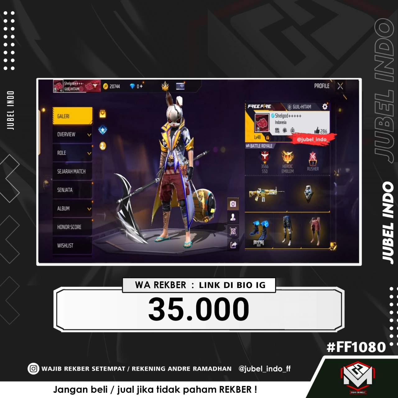 STOK FF #FF1080