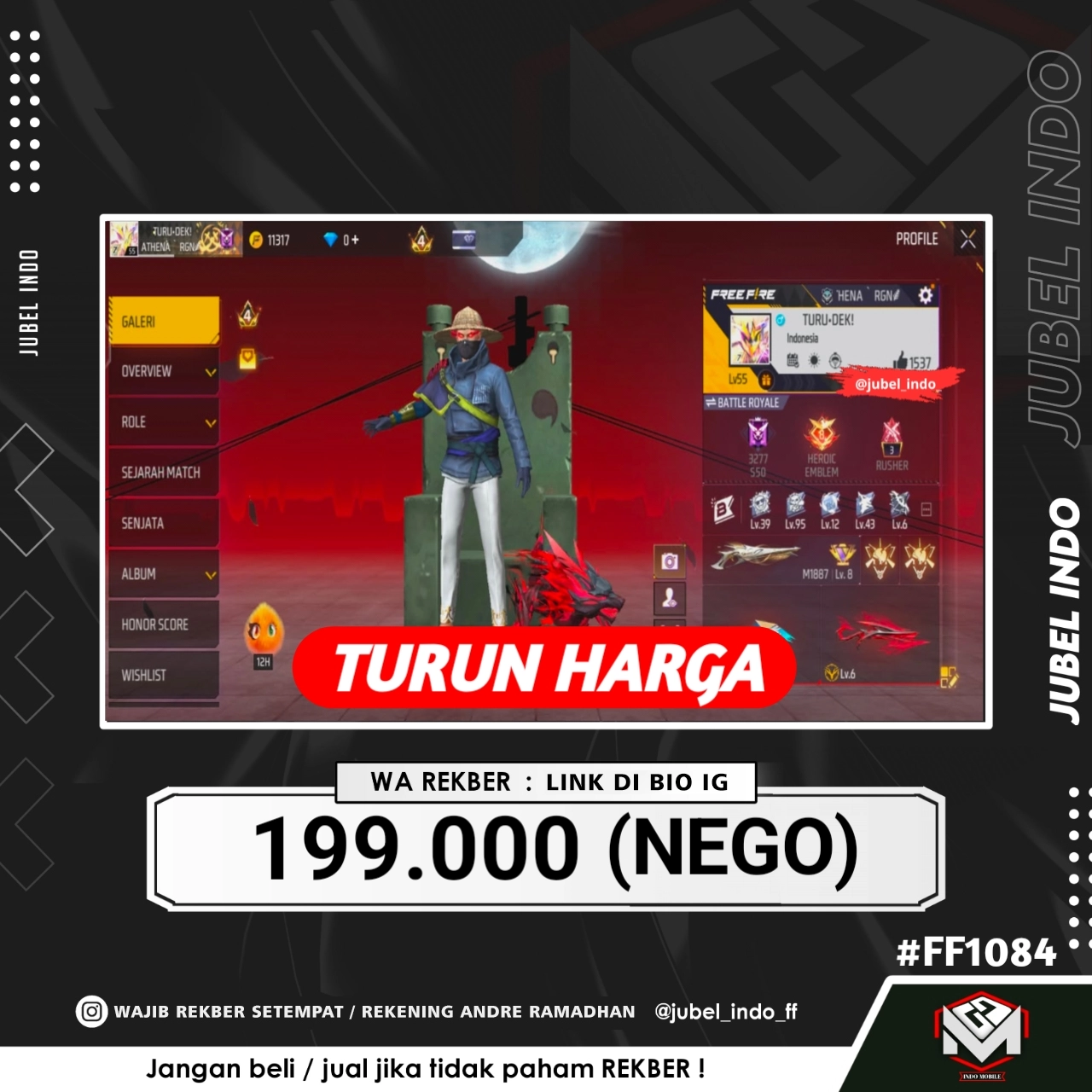 STOK FF #FF1084
