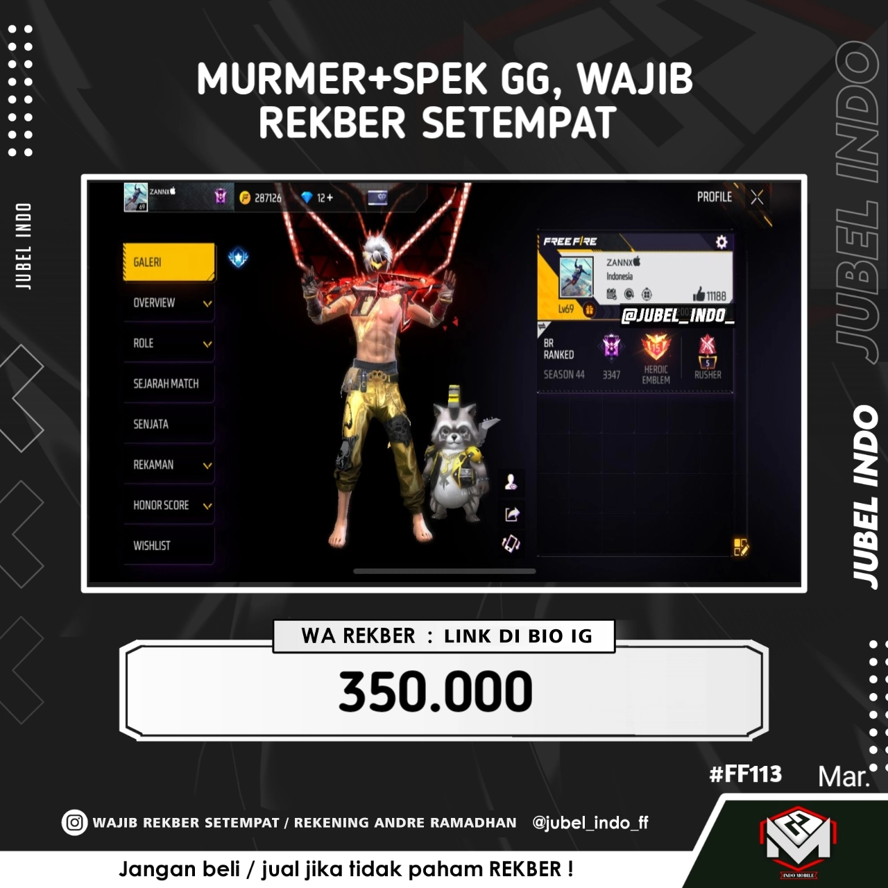 STOK FF #FF113