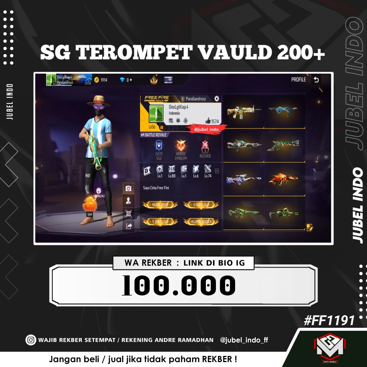 STOK FF #FF1191