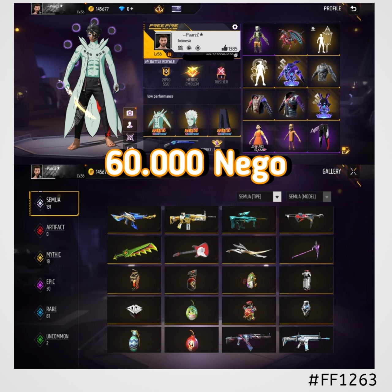 STOK FF #FF1263