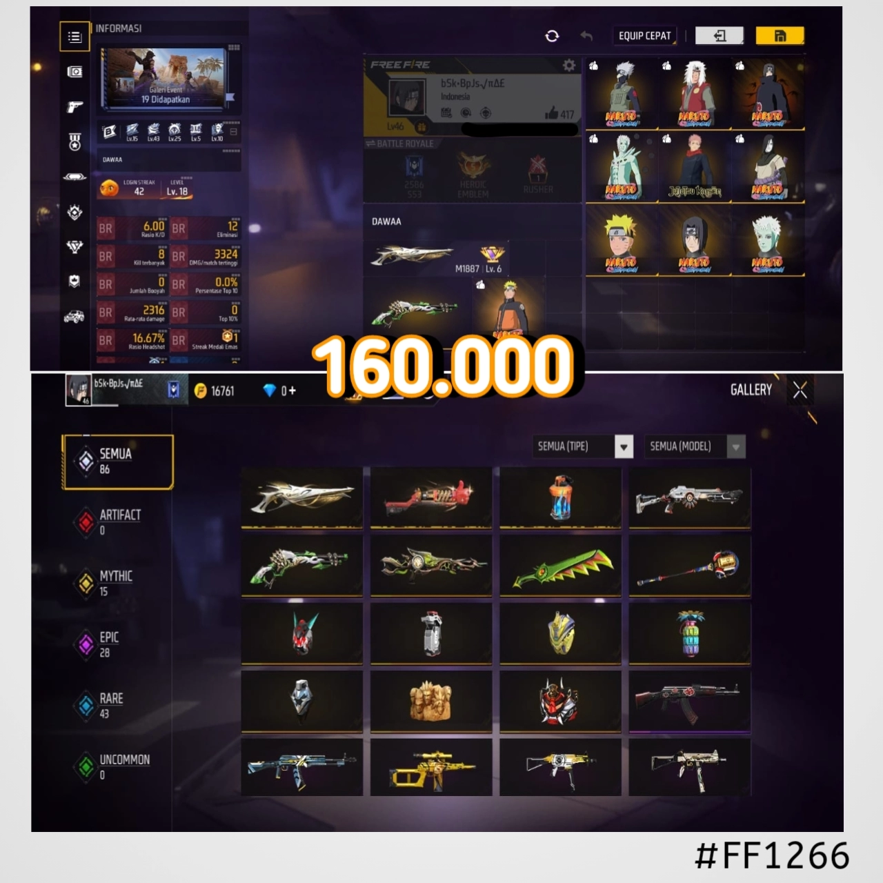 STOK FF #FF1266