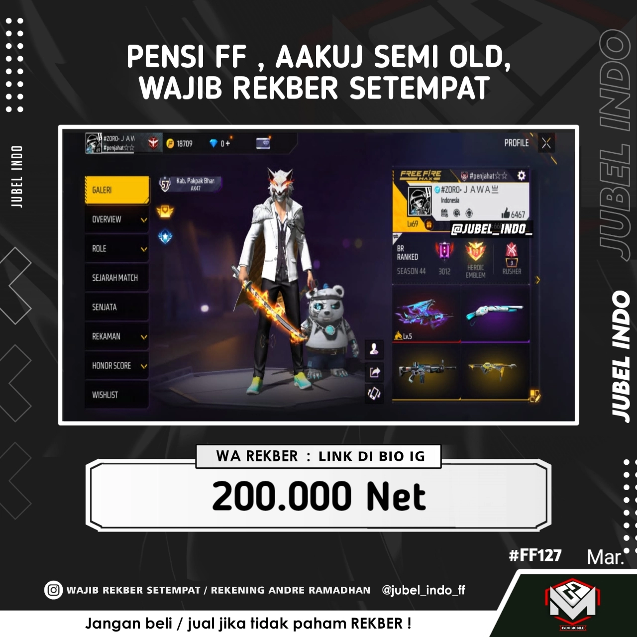 STOK FF #FF127