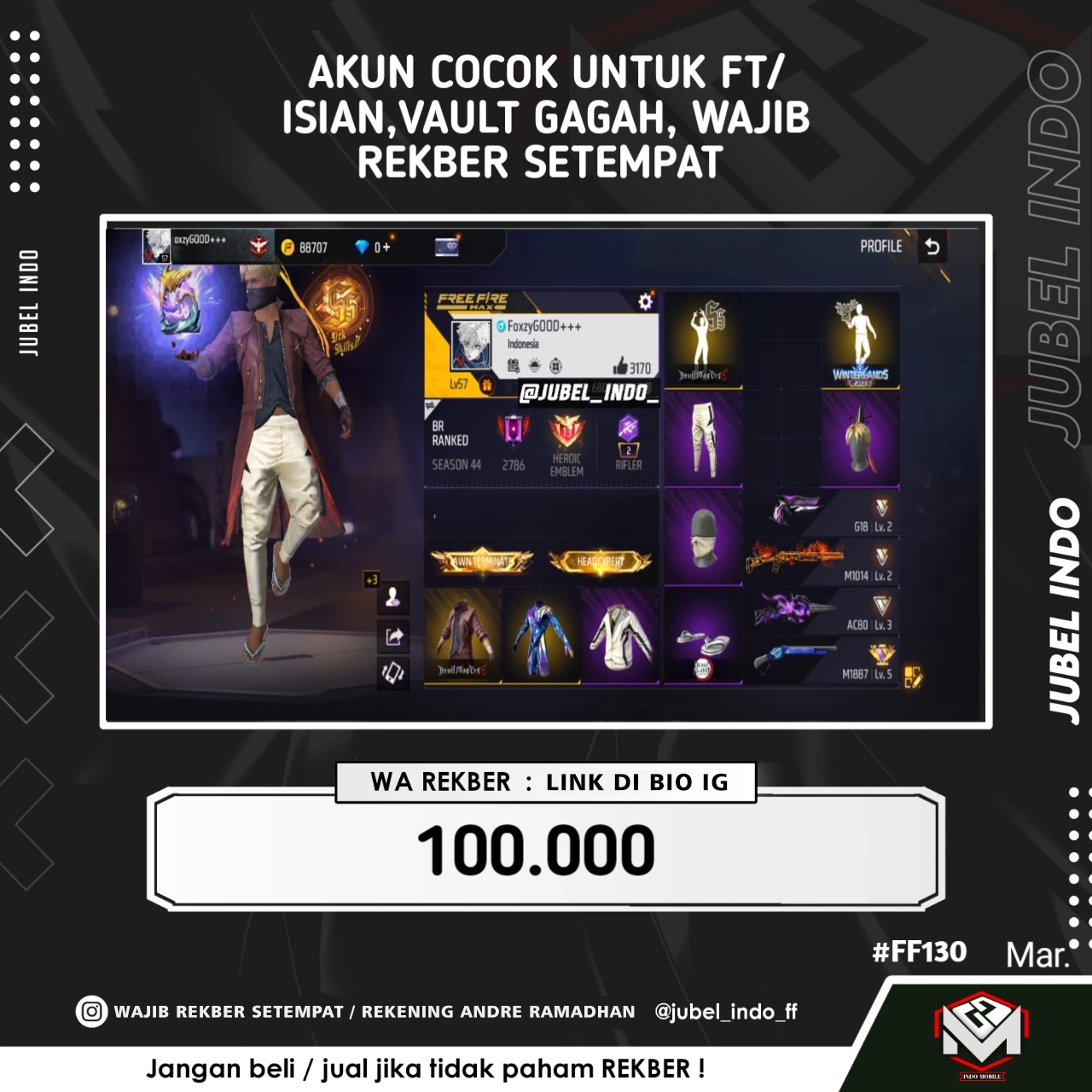 STOK FF #FF130