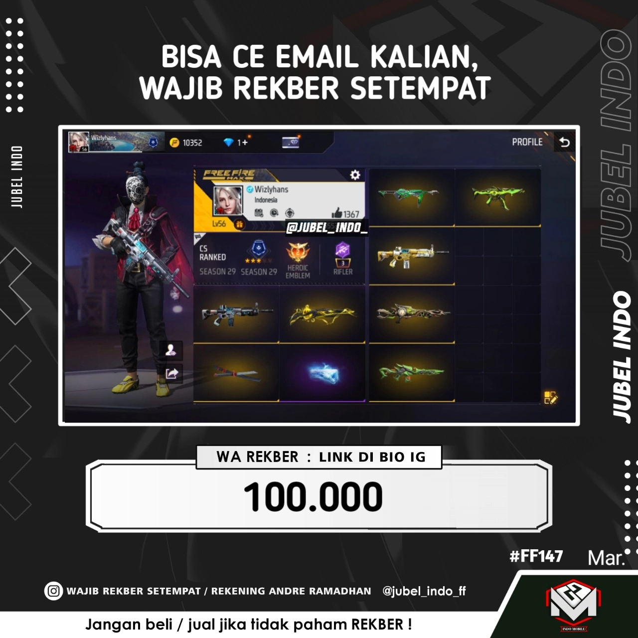 STOK FF #FF147