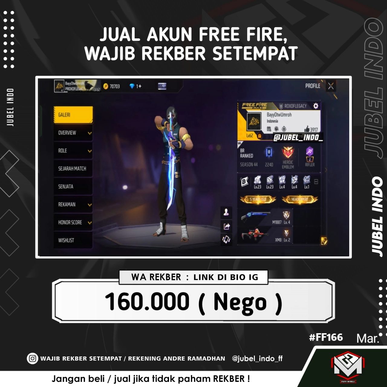 STOK FF #FF166