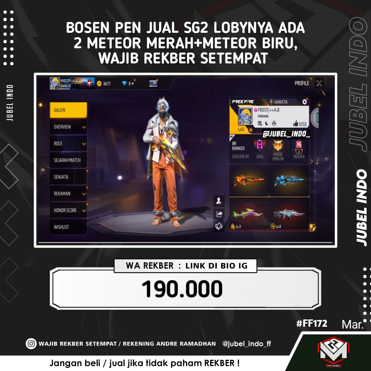 STOK FF #FF172
