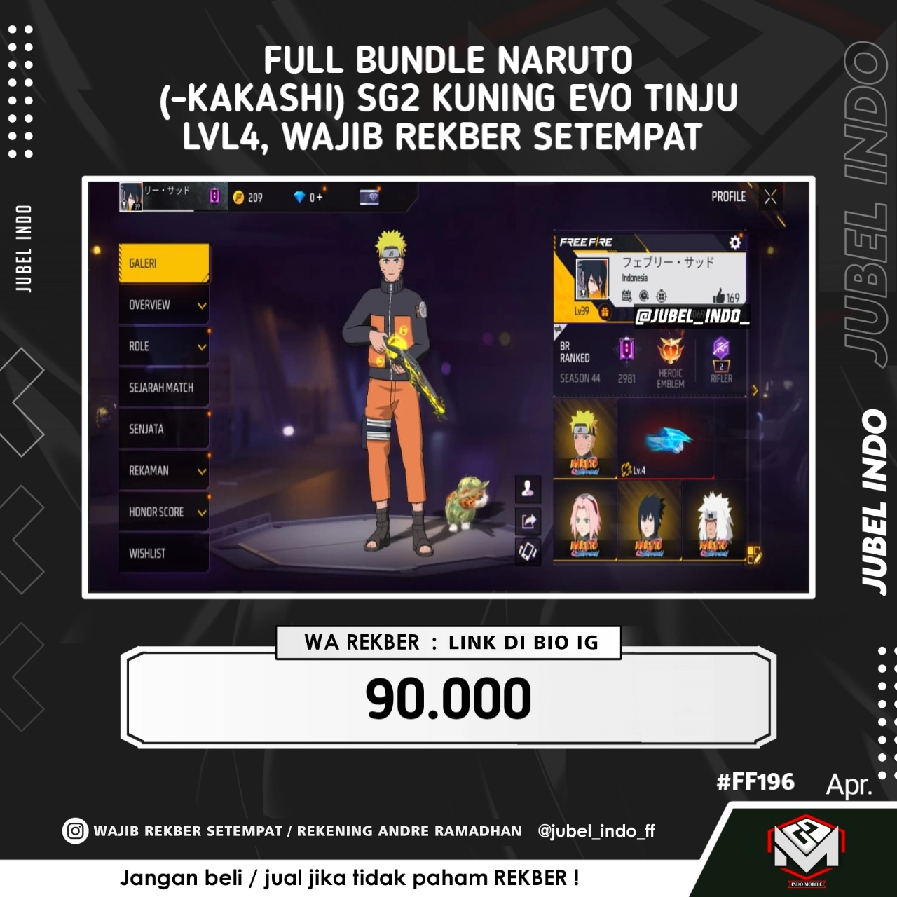 STOK FF #FF196