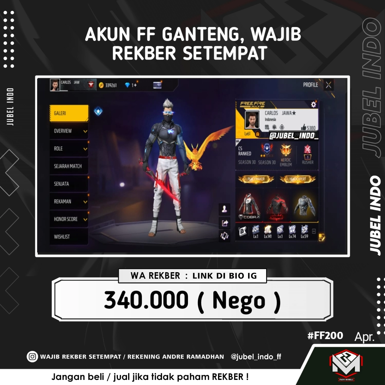 STOK FF #FF200