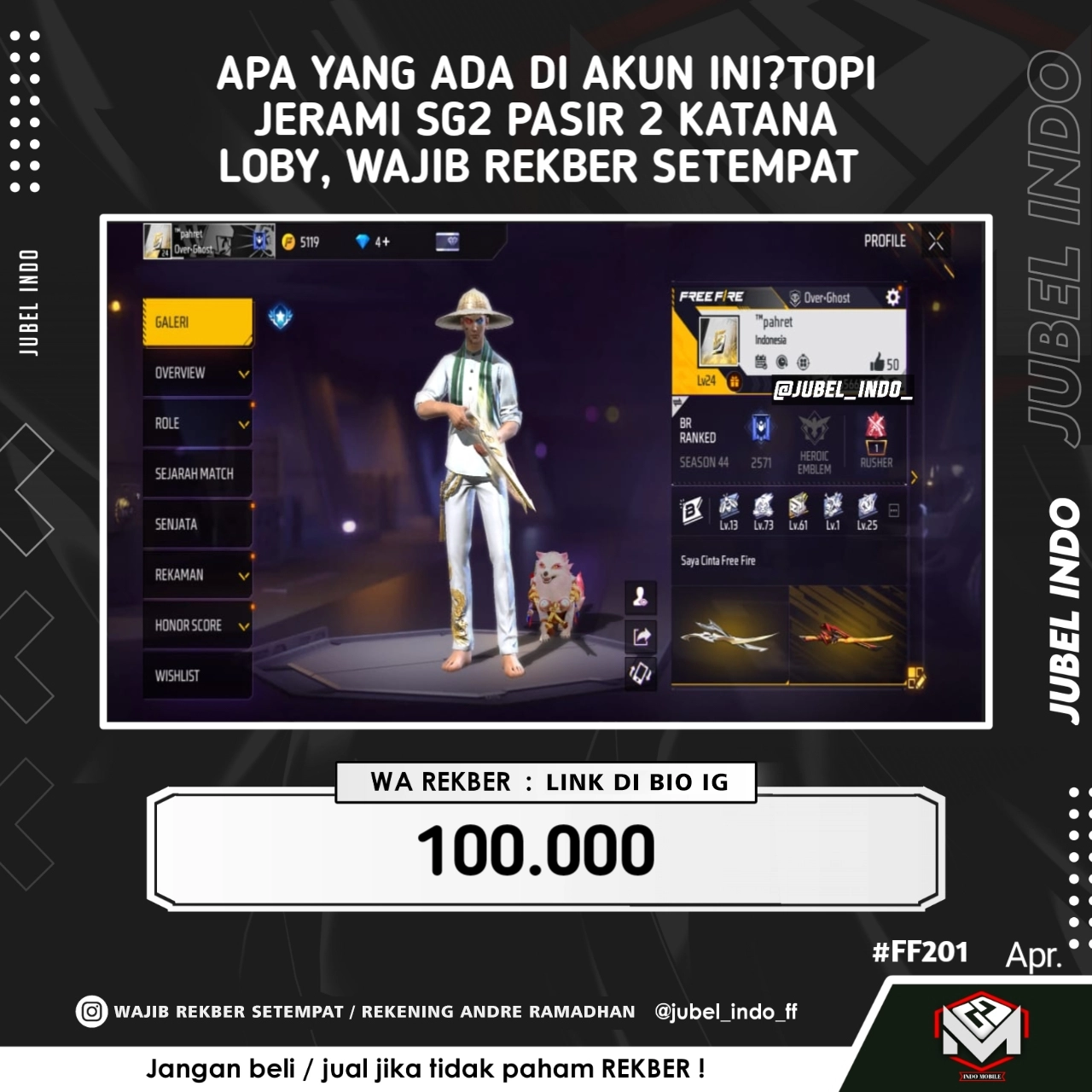 STOK FF #FF201
