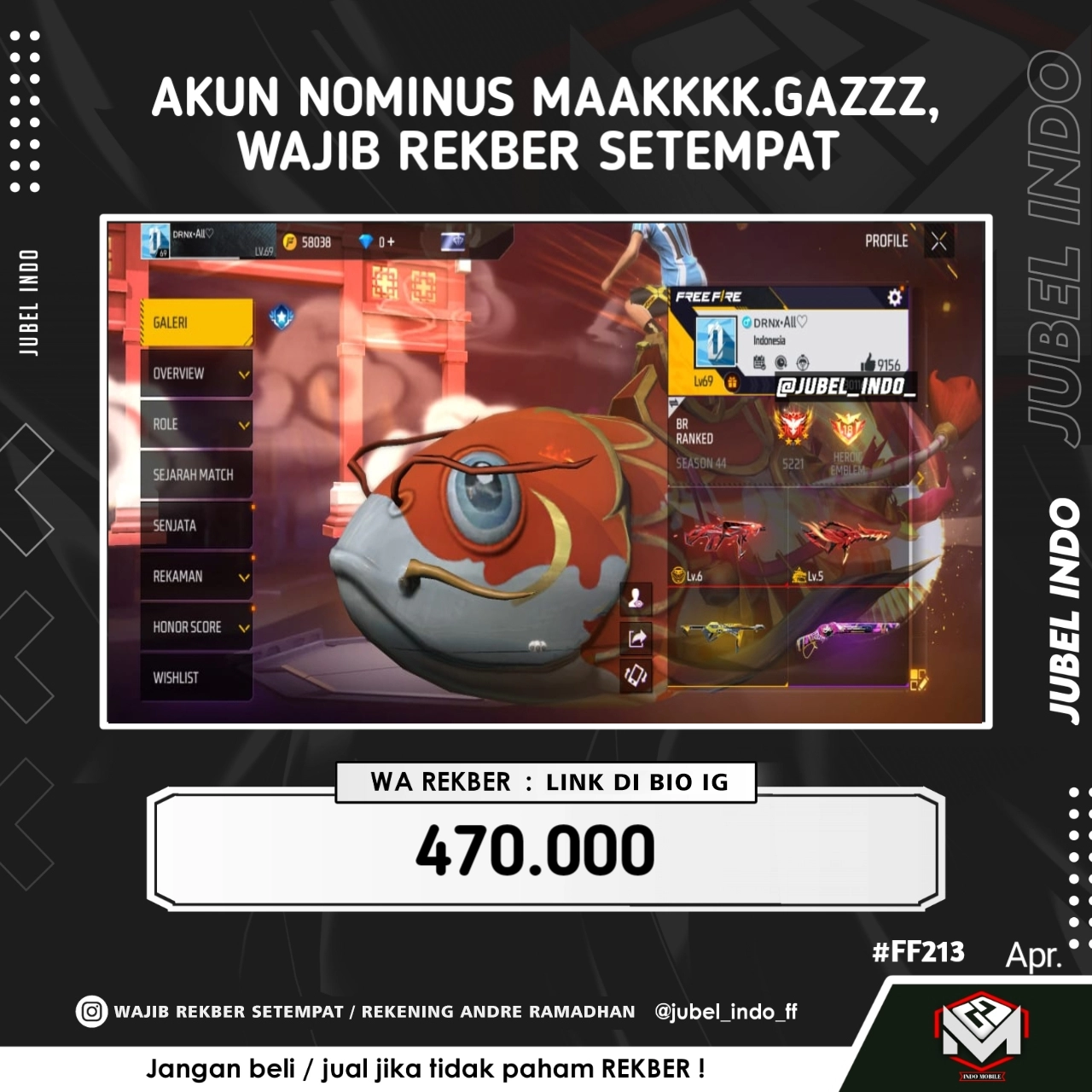 STOK FF #FF213