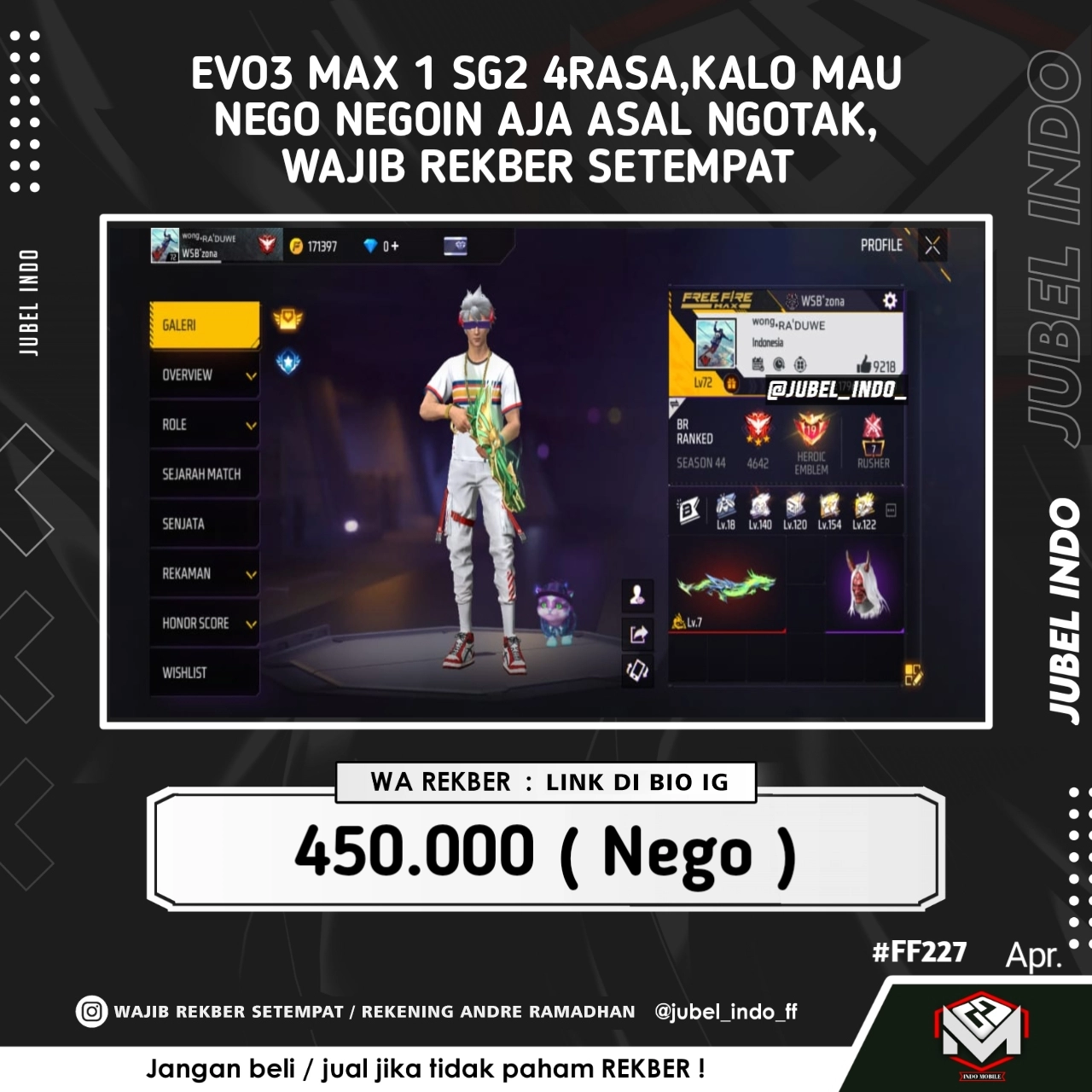 STOK FF #FF227