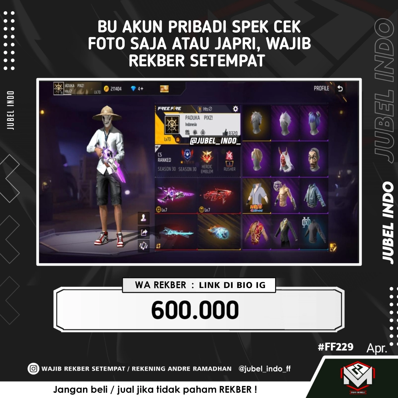 STOK FF #FF229