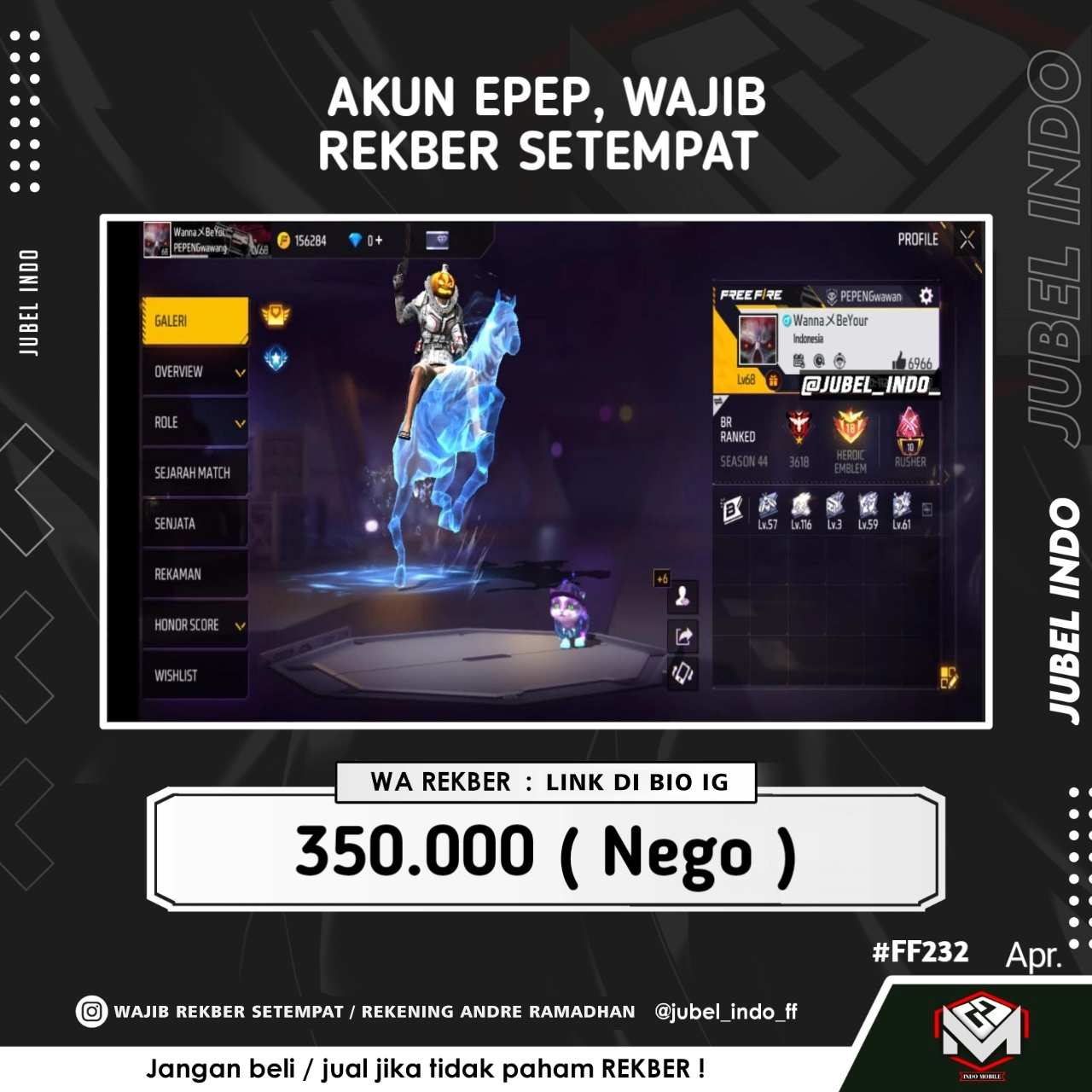 STOK FF #FF232