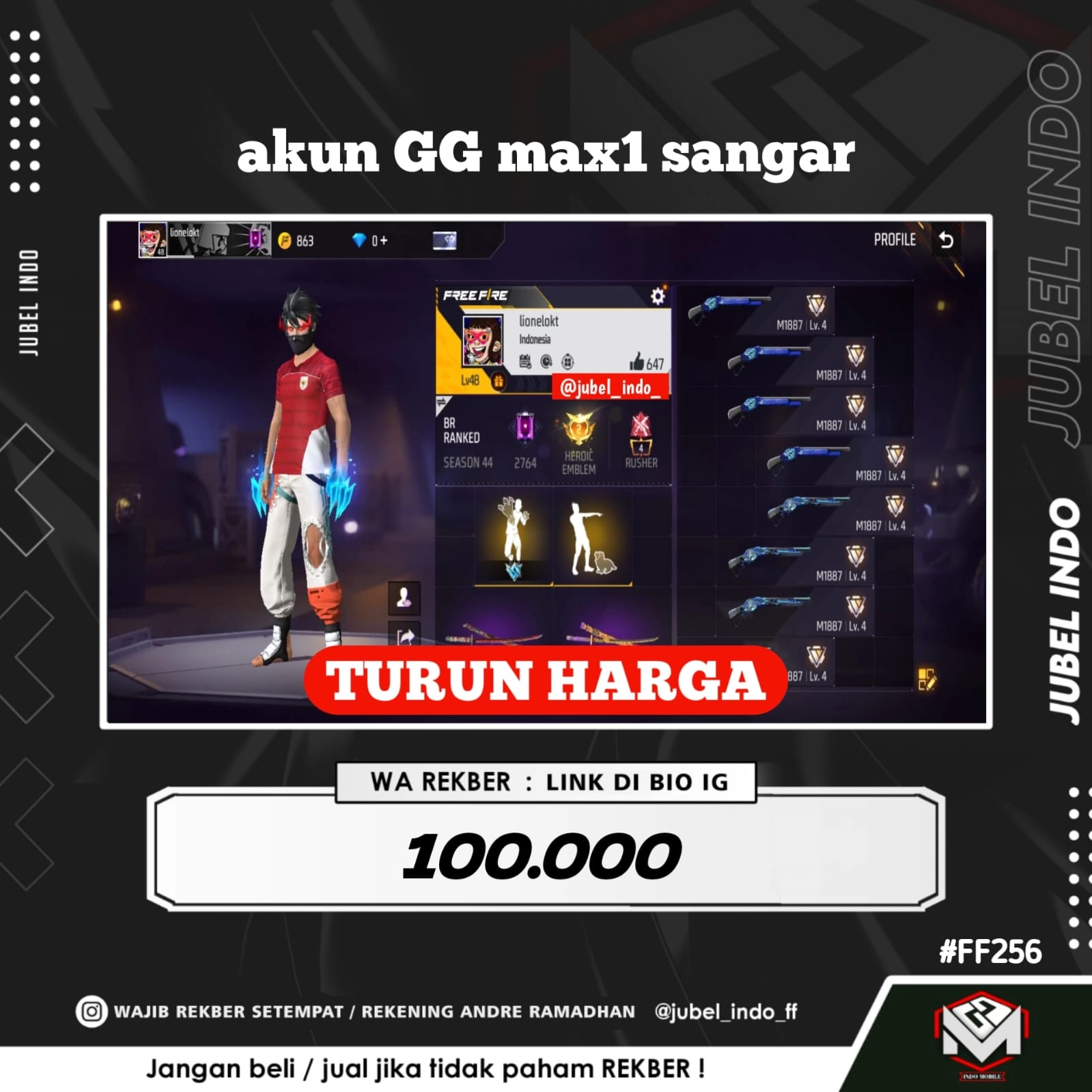 STOK FF #FF256