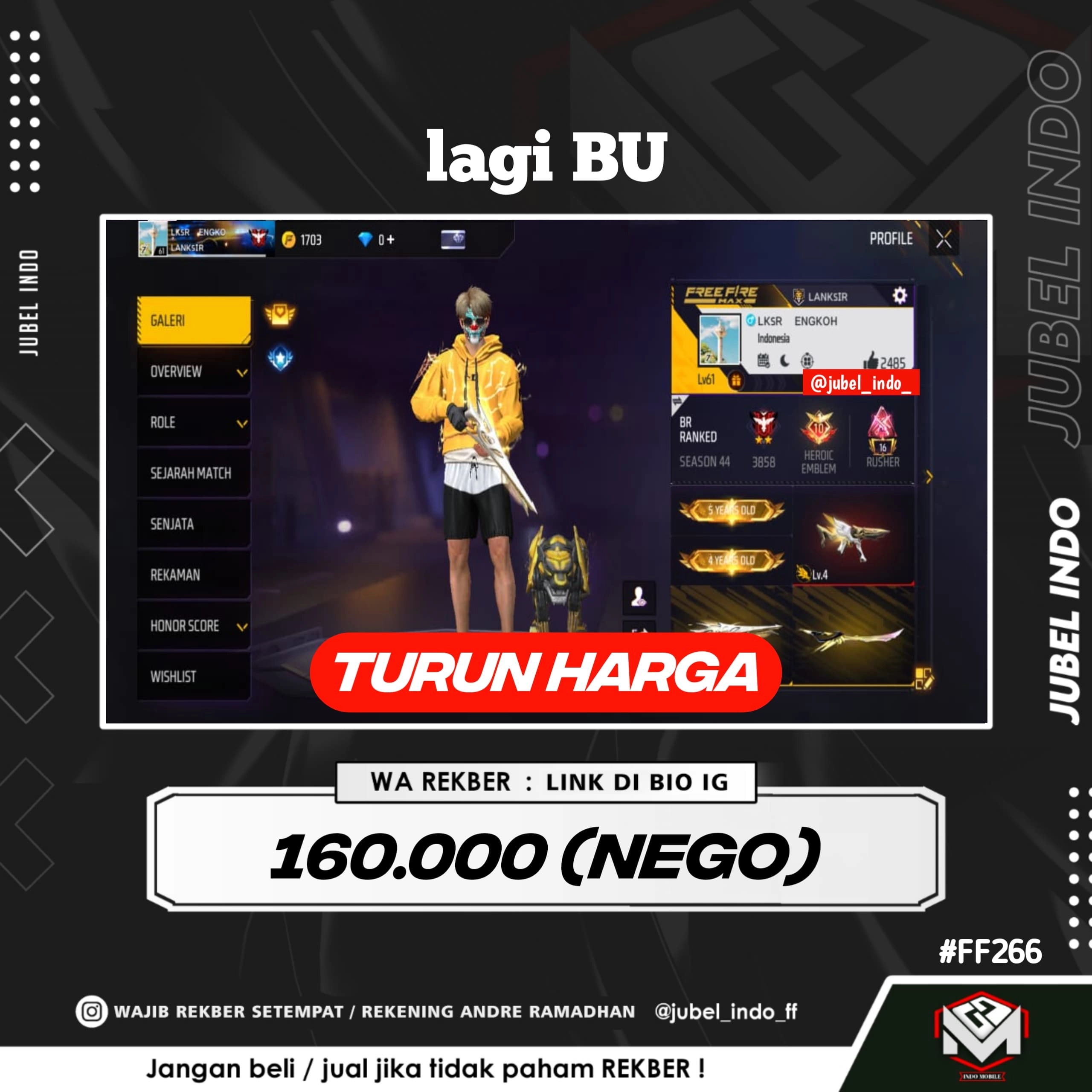 STOK FF #FF266