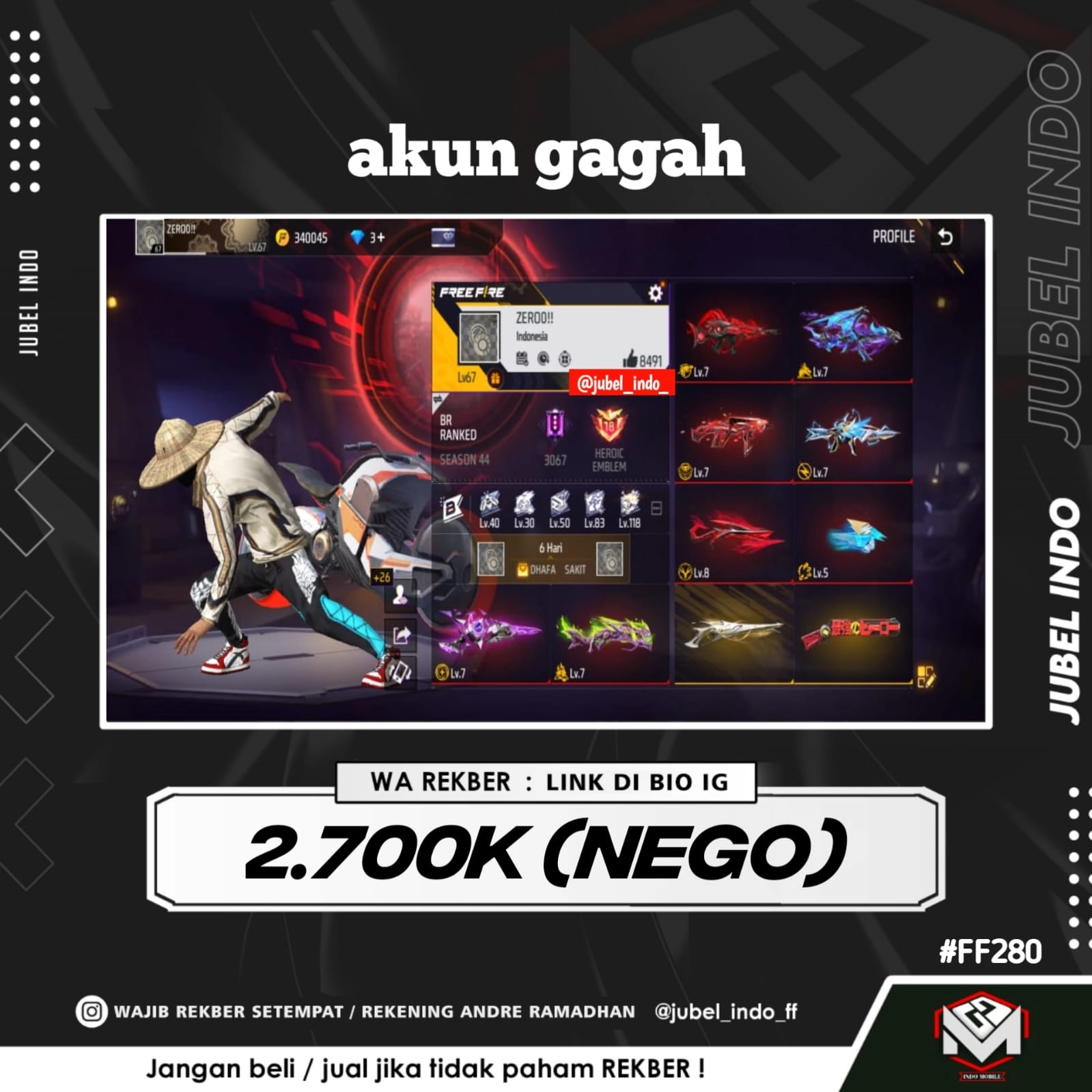 STOK FF #FF280