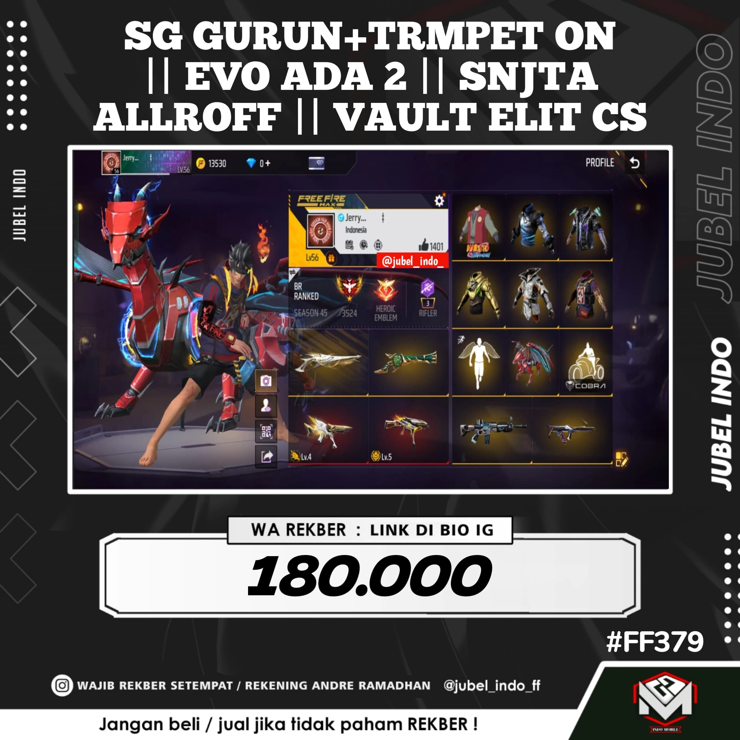 STOK FF #FF379
