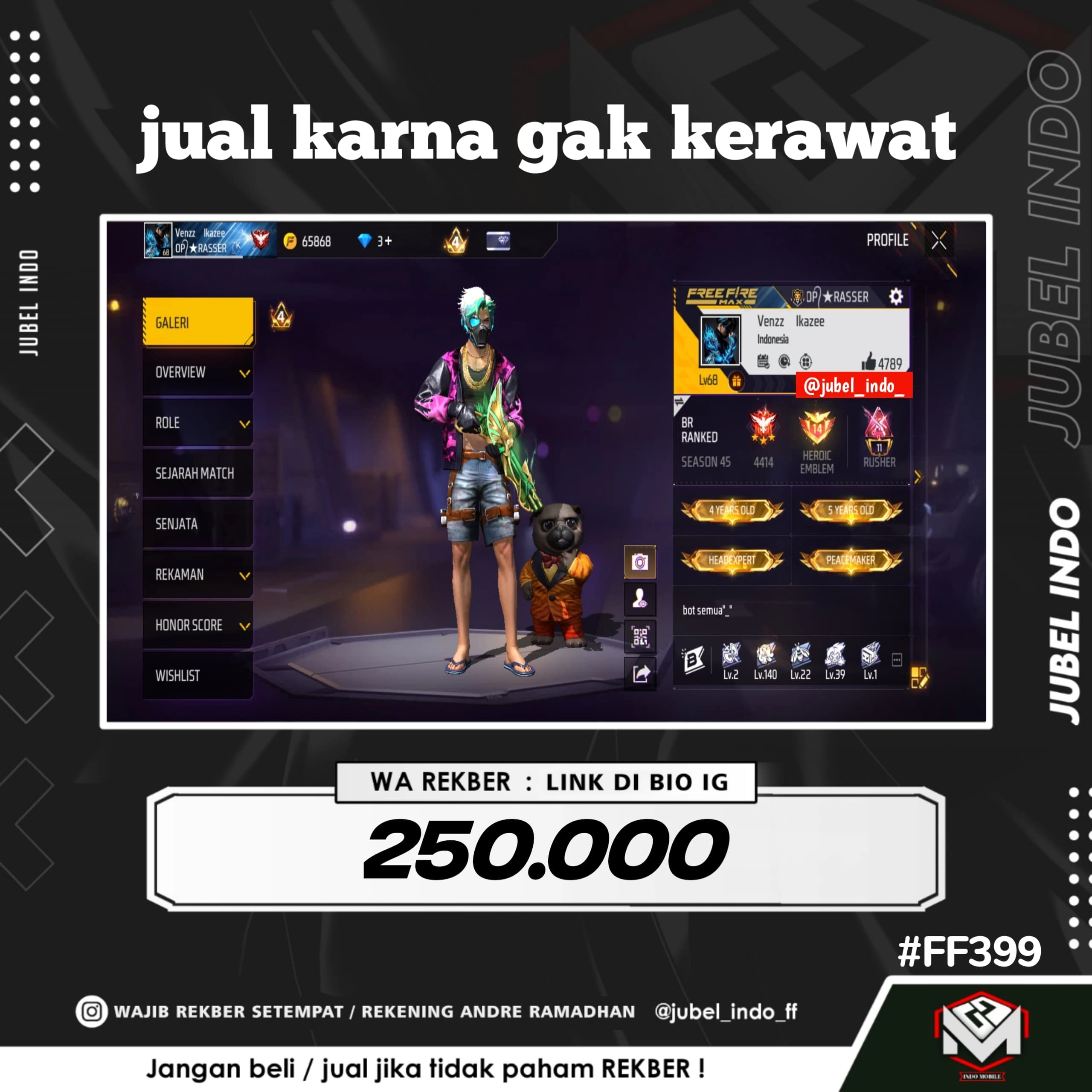 STOK FF #FF399