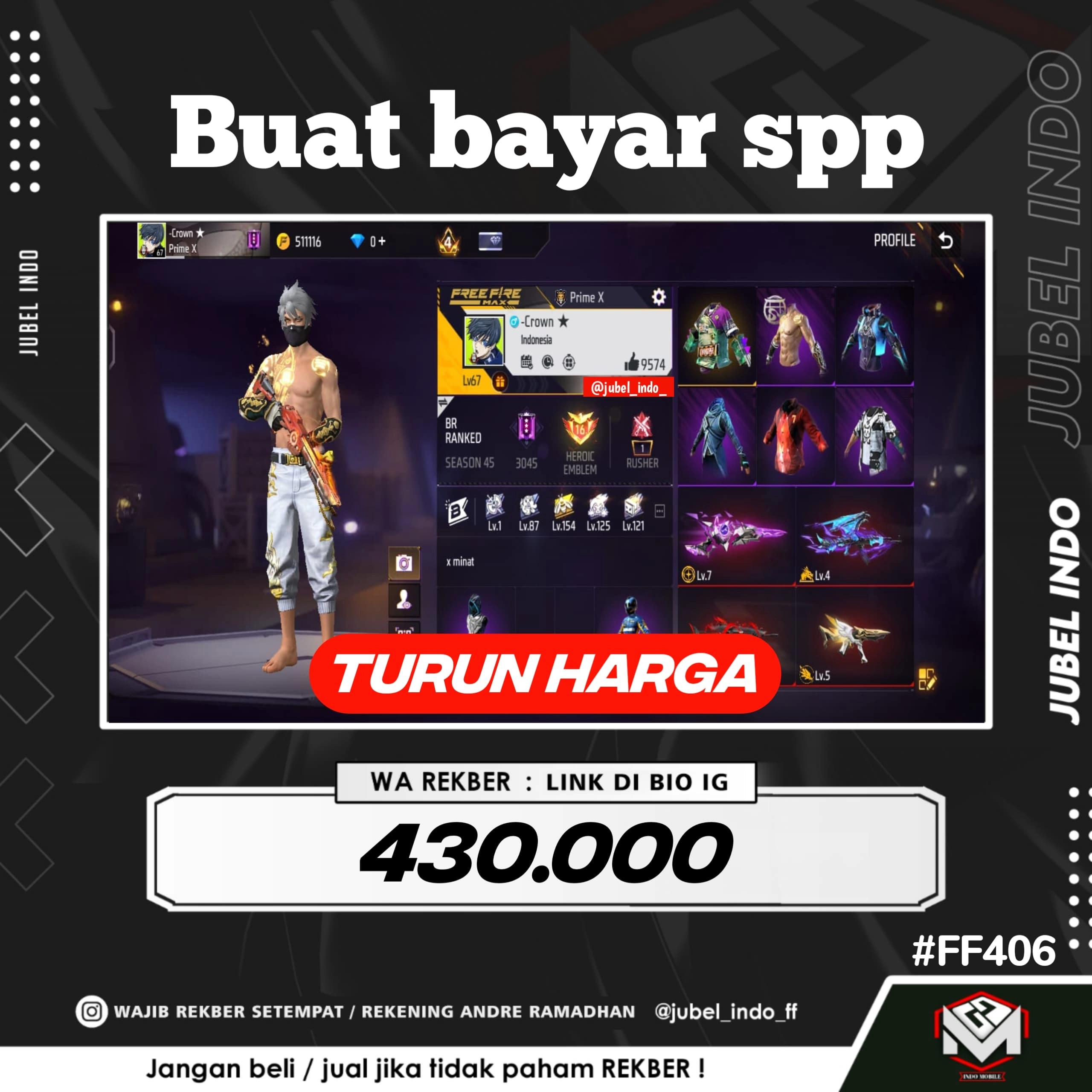 STOK FF #FF406