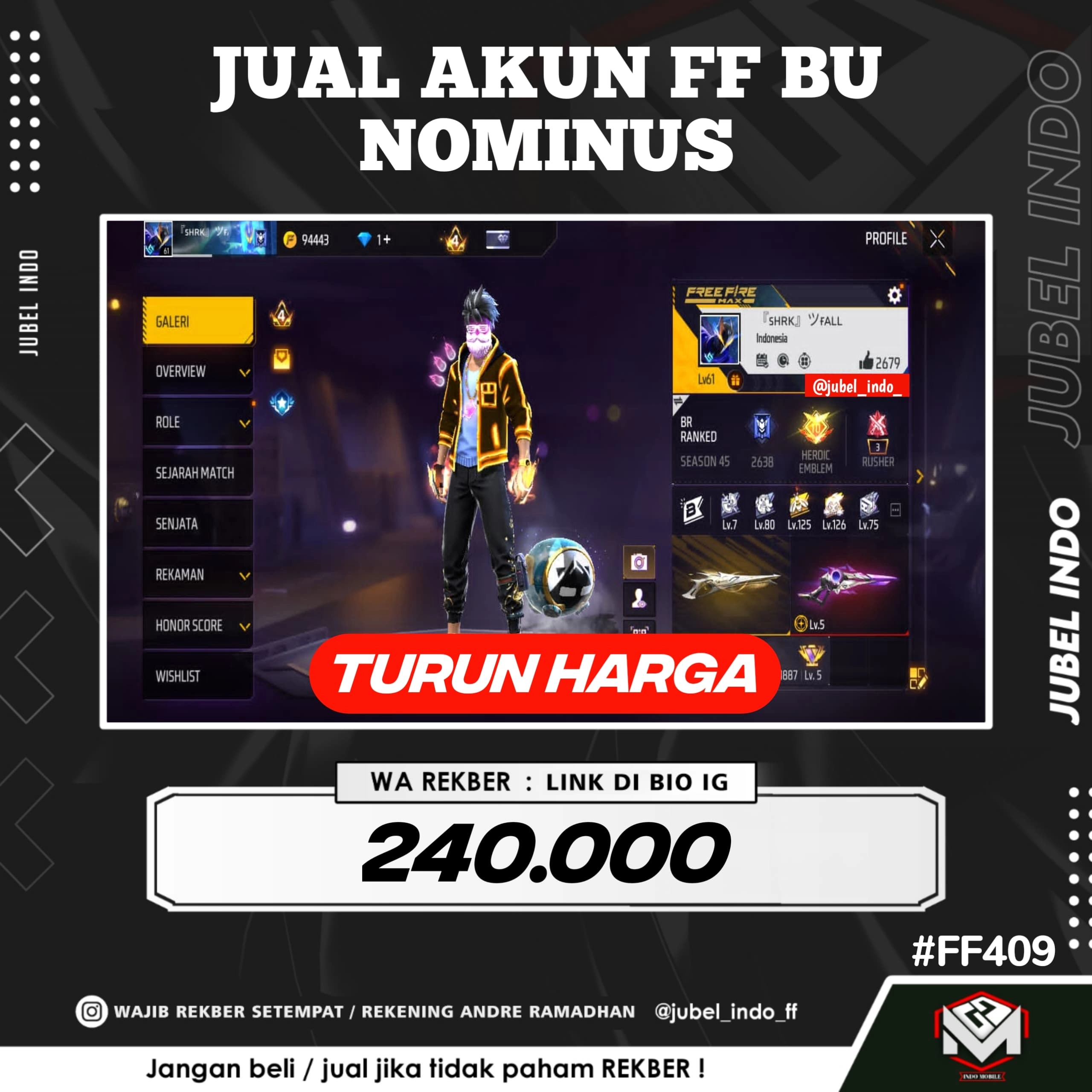 STOK FF #FF409