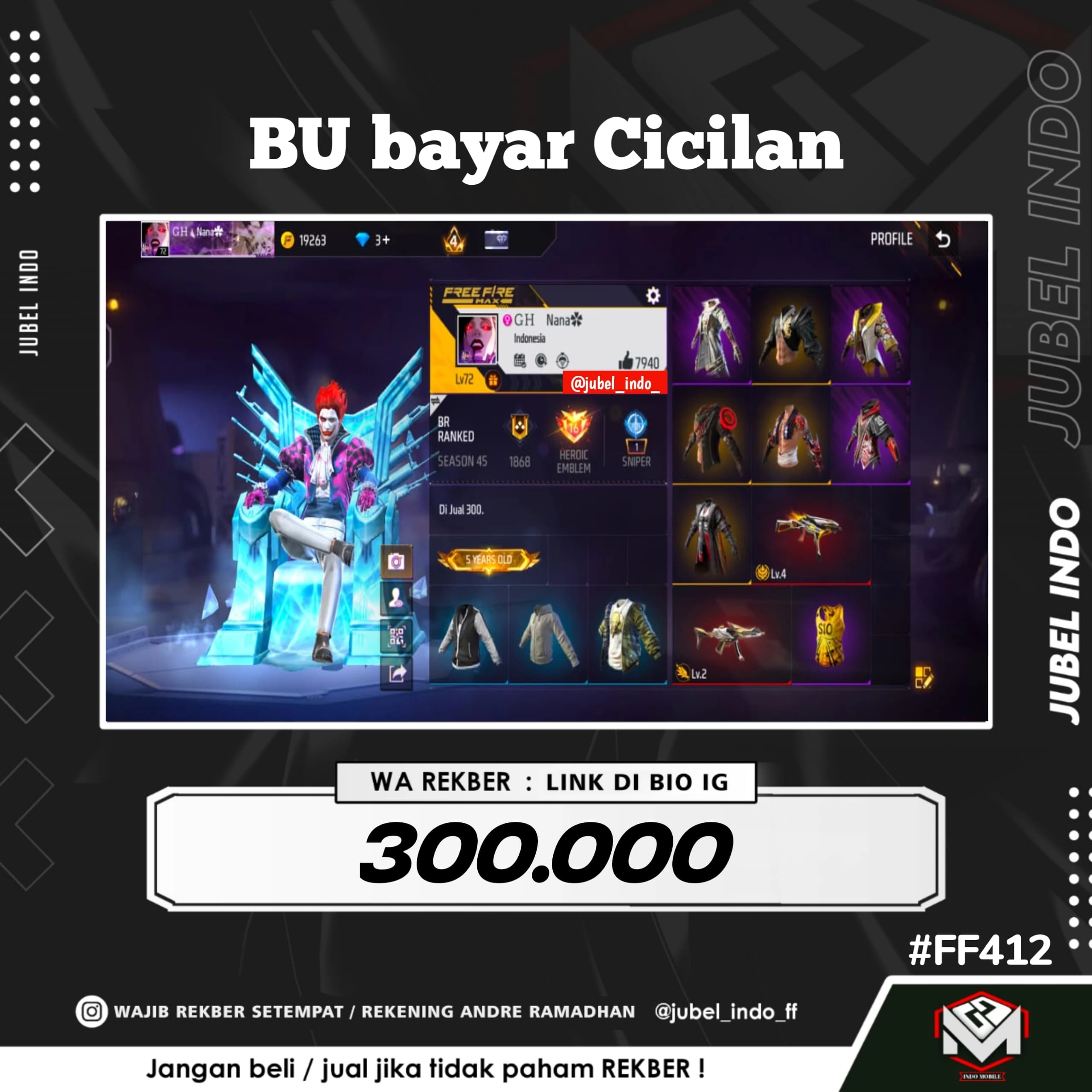 STOK FF #FF412