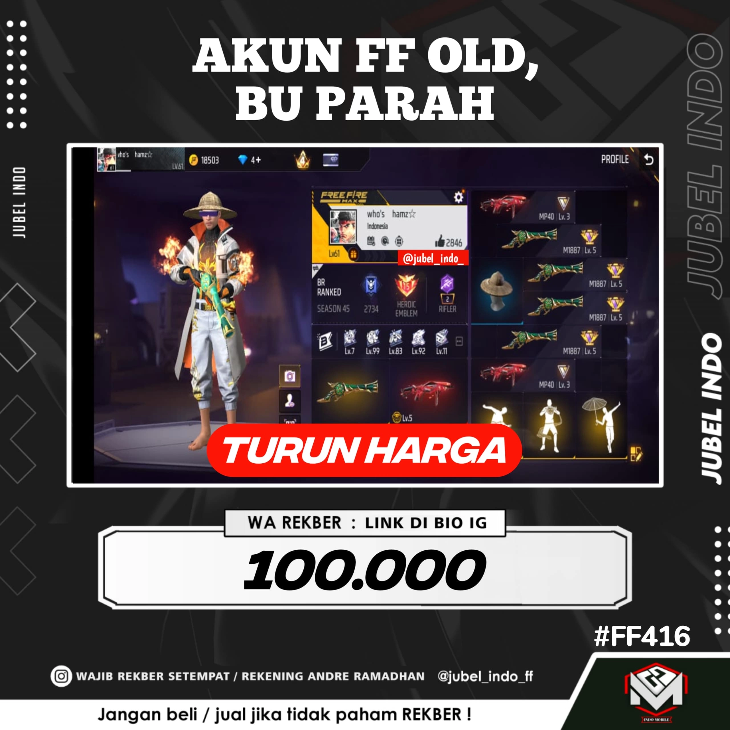 STOK FF #FF416