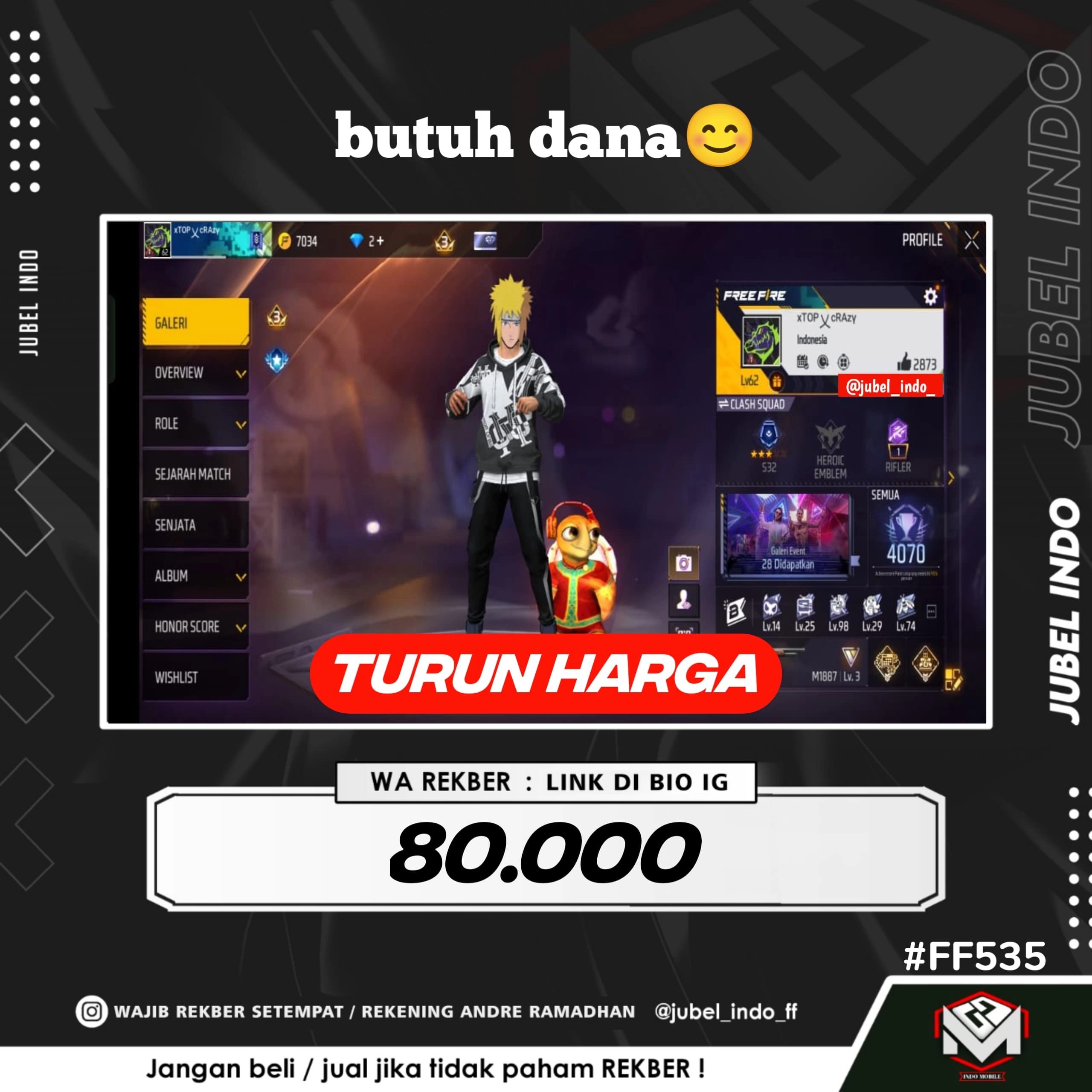 STOK FF #FF535