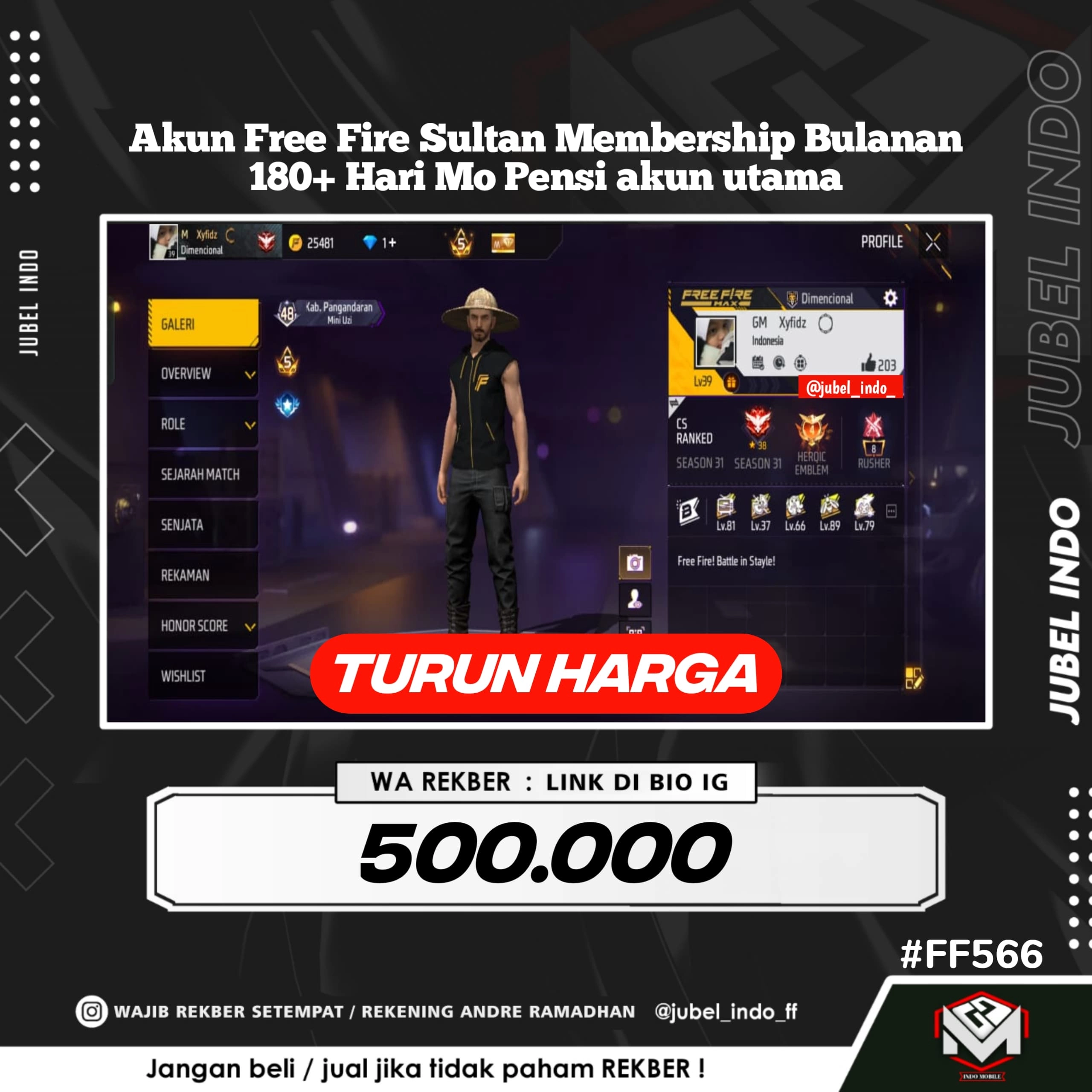 STOK FF #FF566