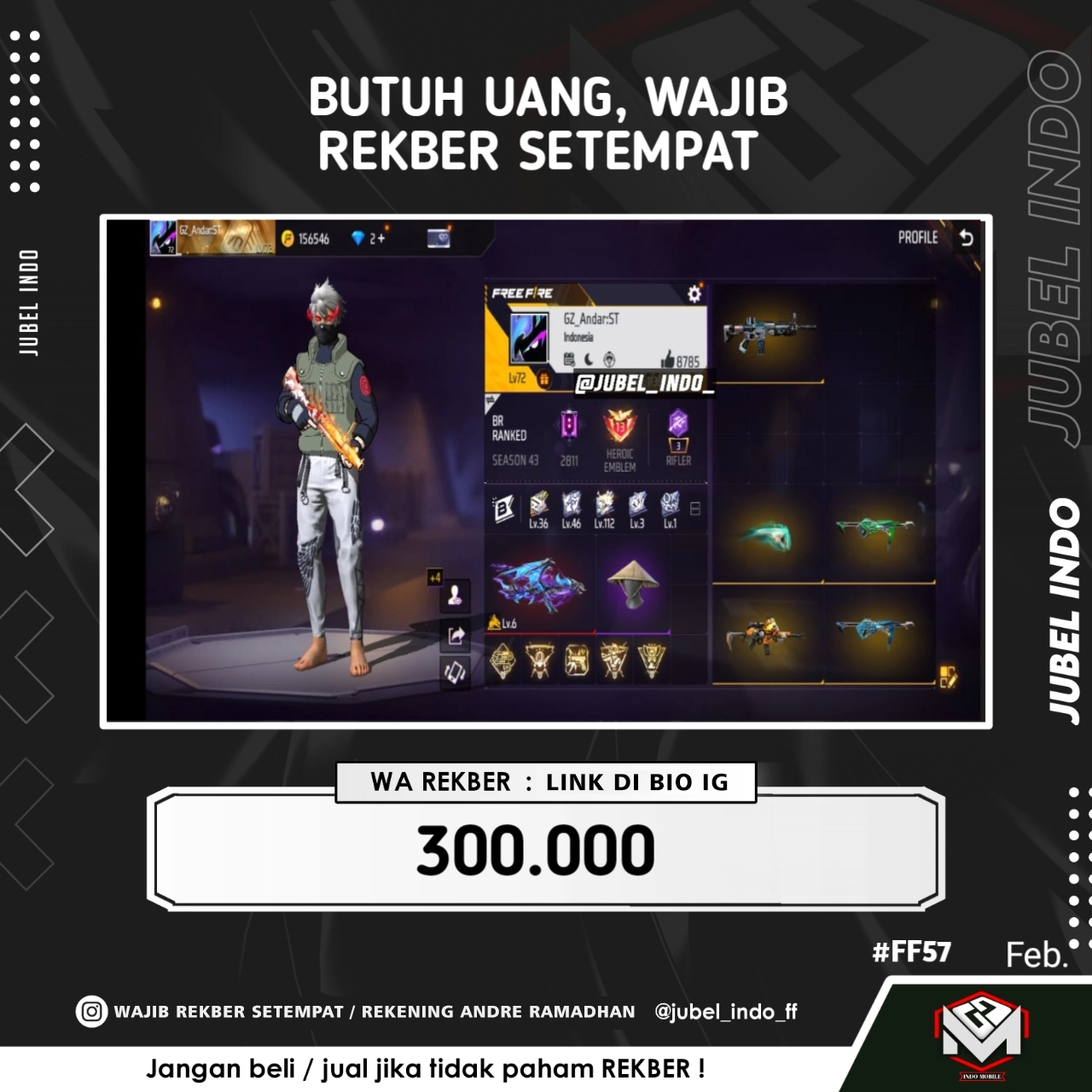 STOK FF #FF57
