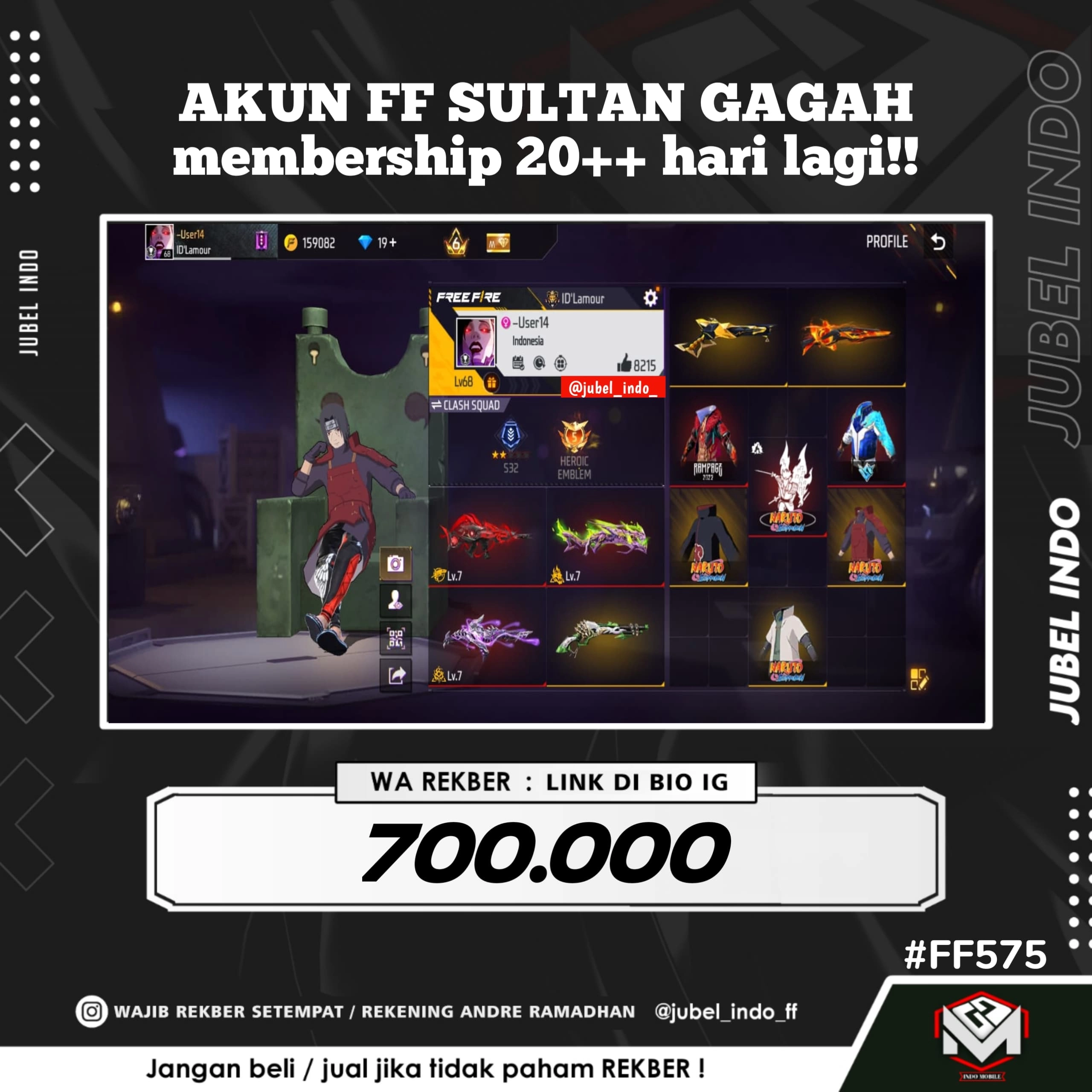STOK FF #FF575