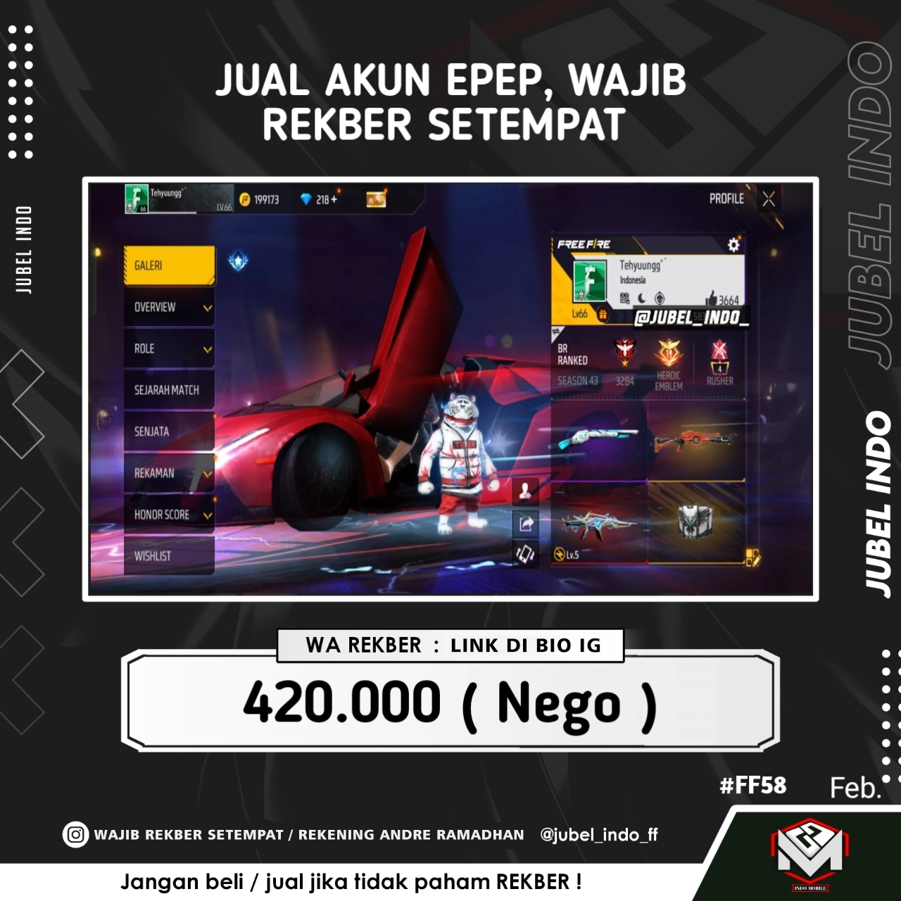 STOK FF #FF58