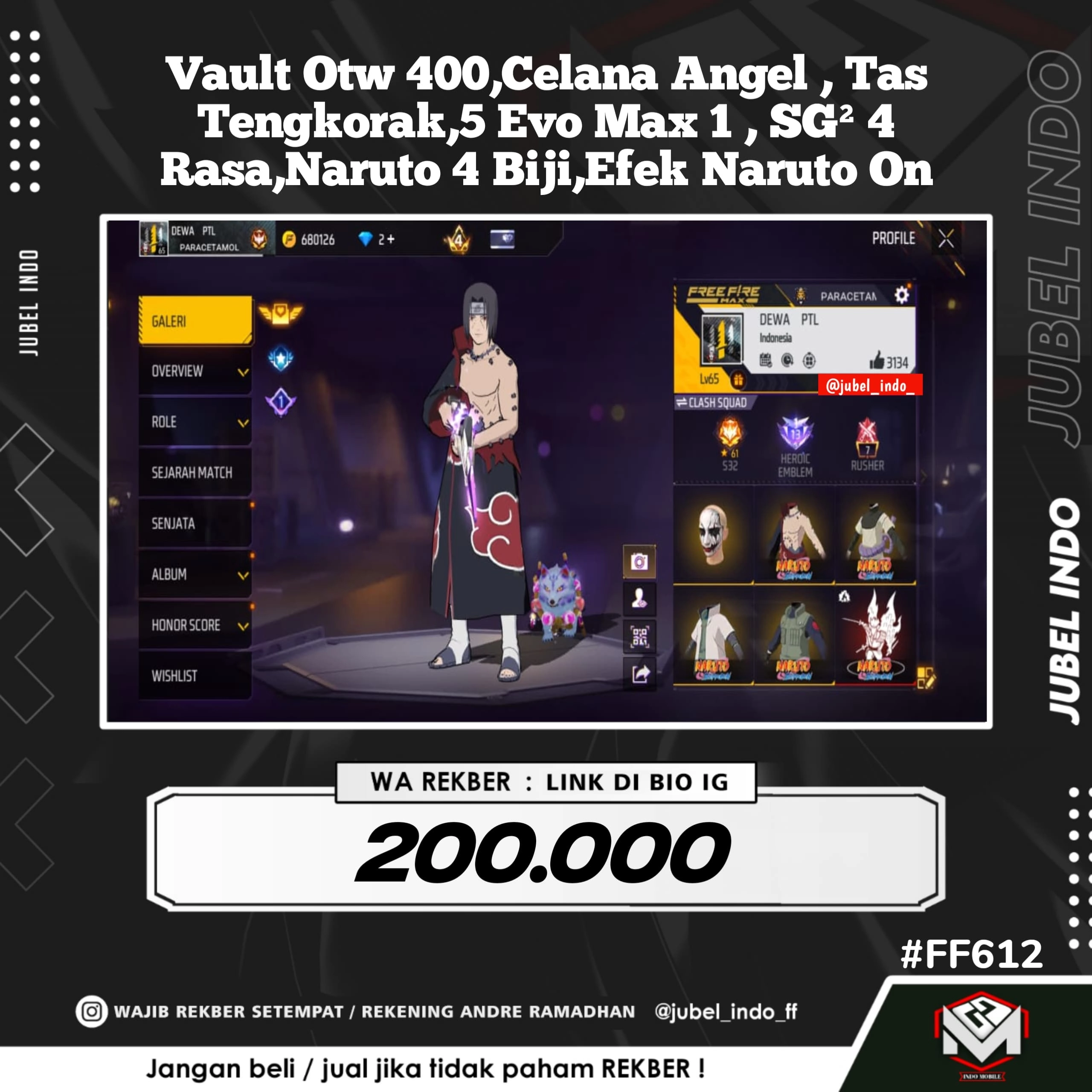 STOK FF #FF612