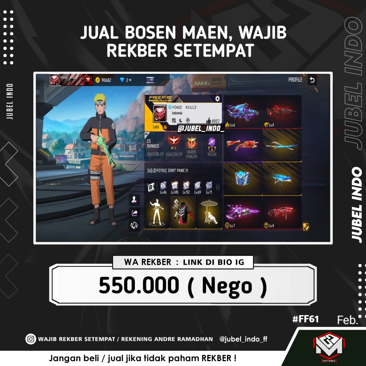 STOK FF #FF62