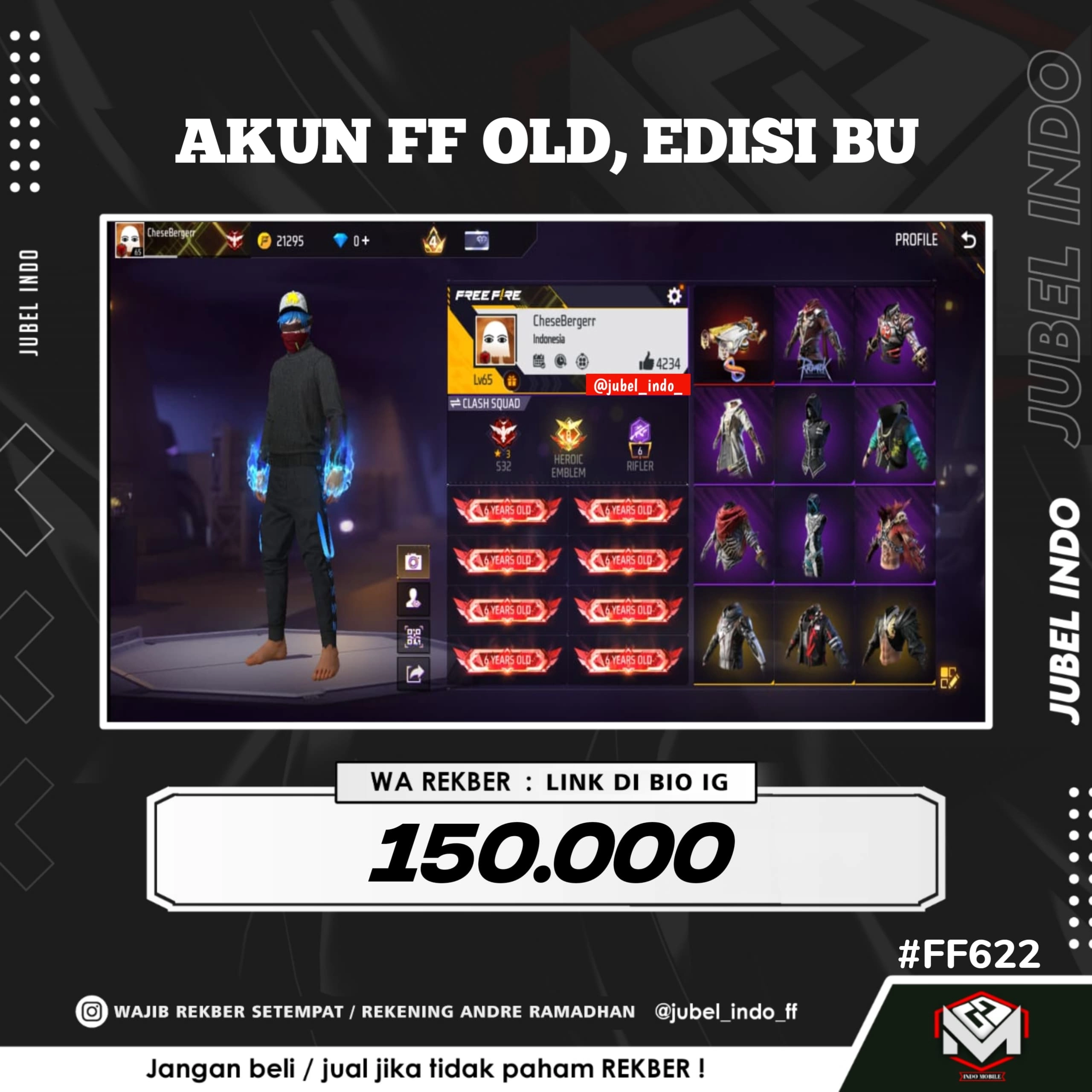 STOK FF #FF622