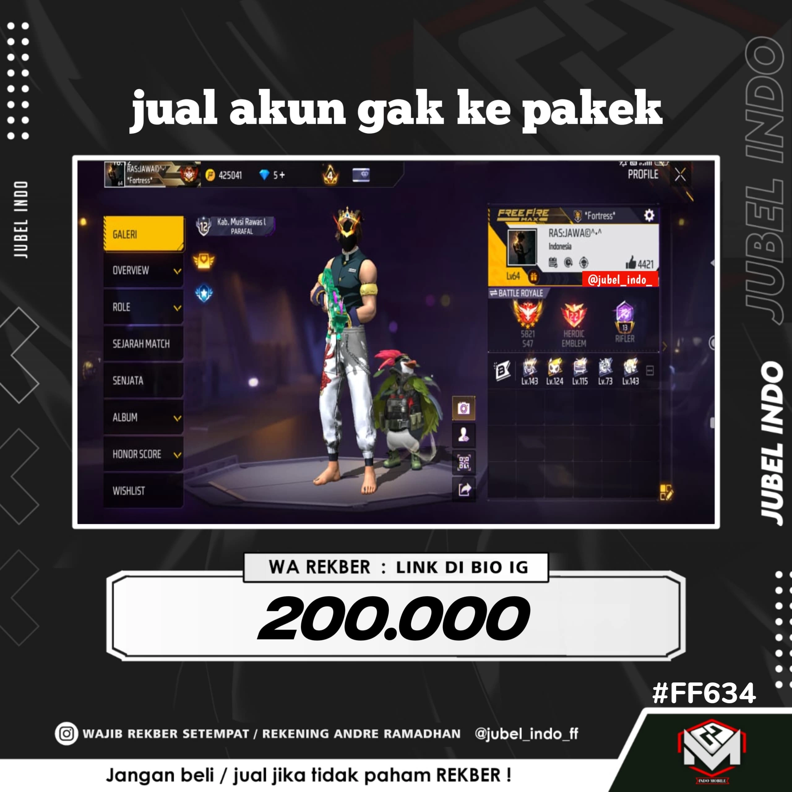 STOK FF #FF634