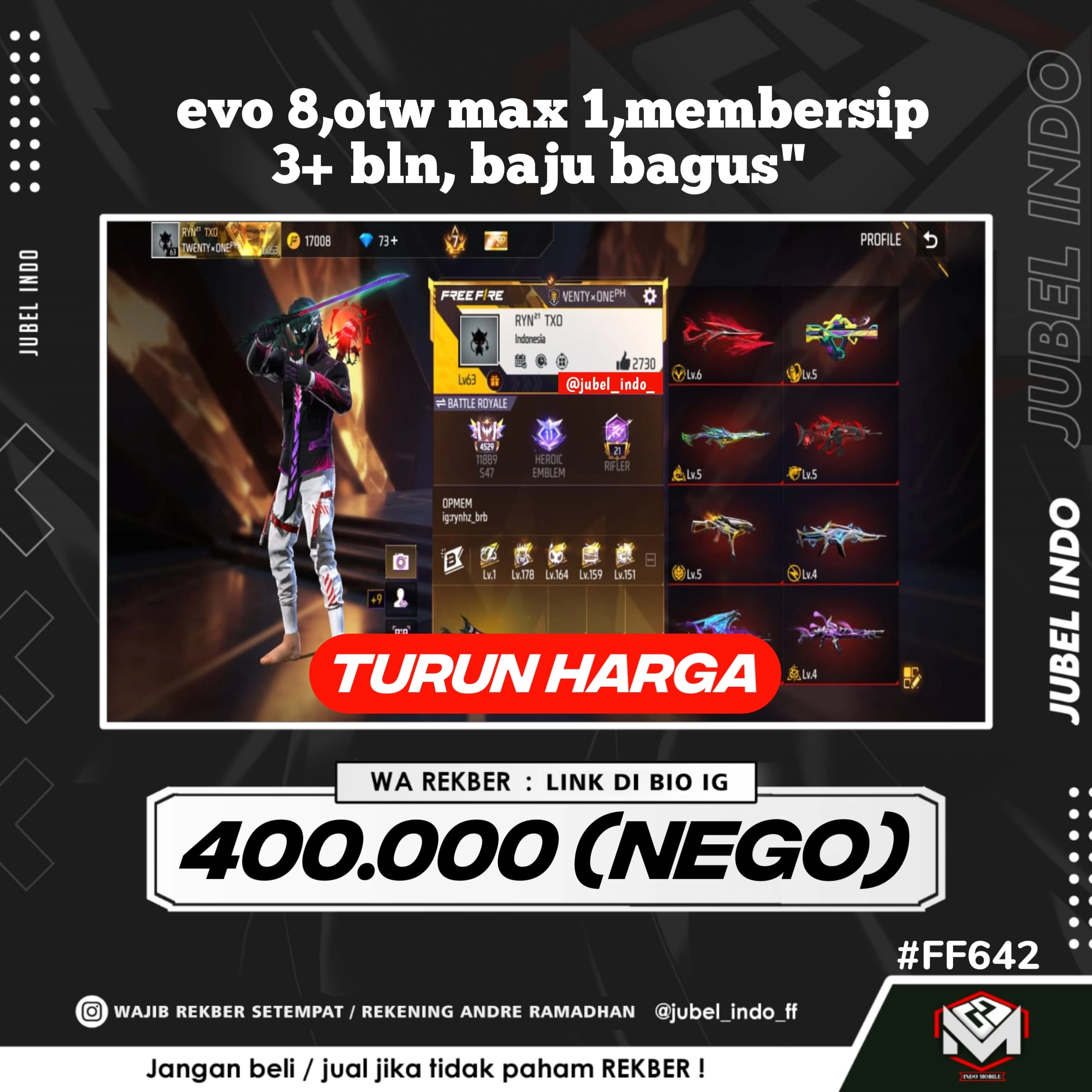 STOK FF #FF642