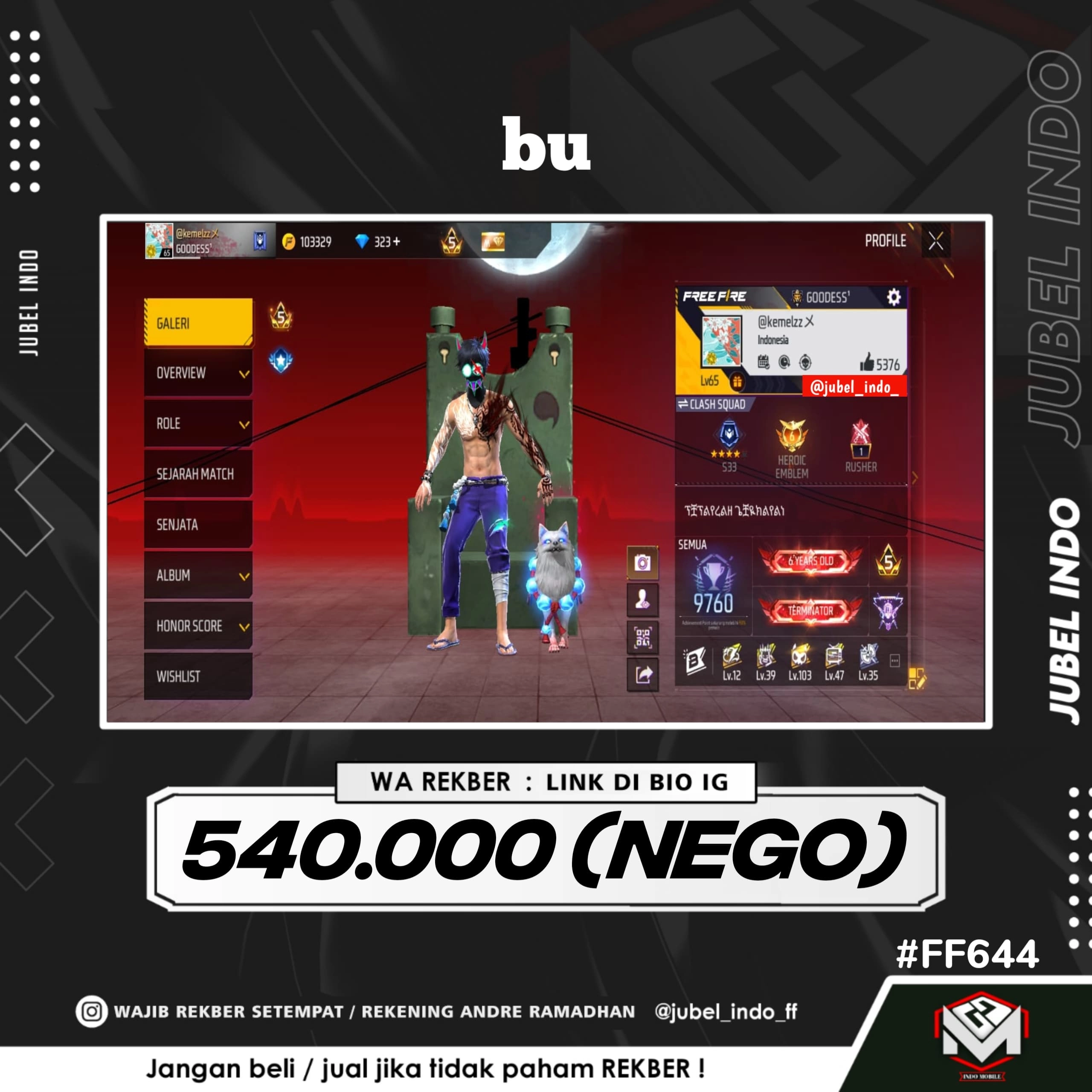 STOK FF #FF644