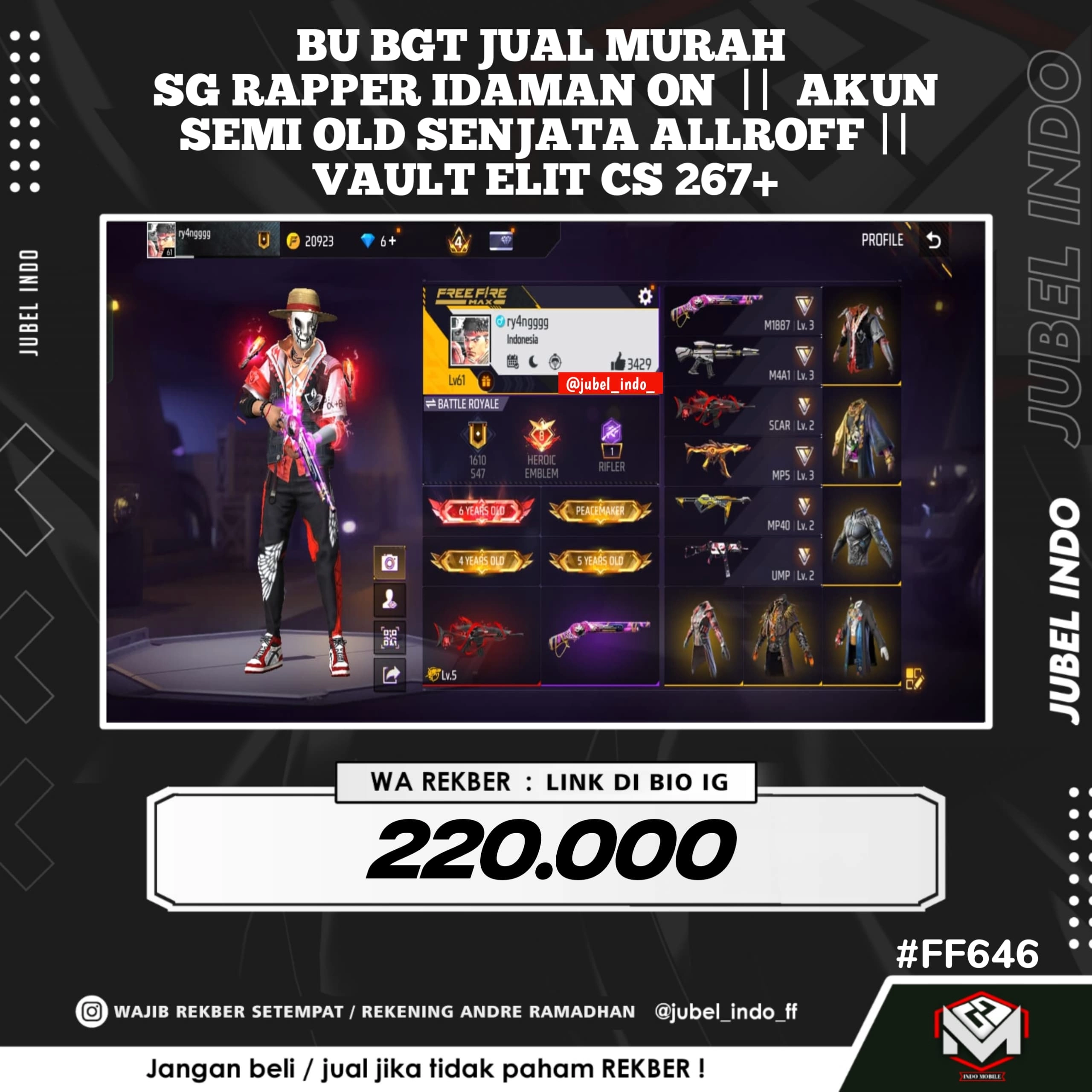 STOK FF #FF646