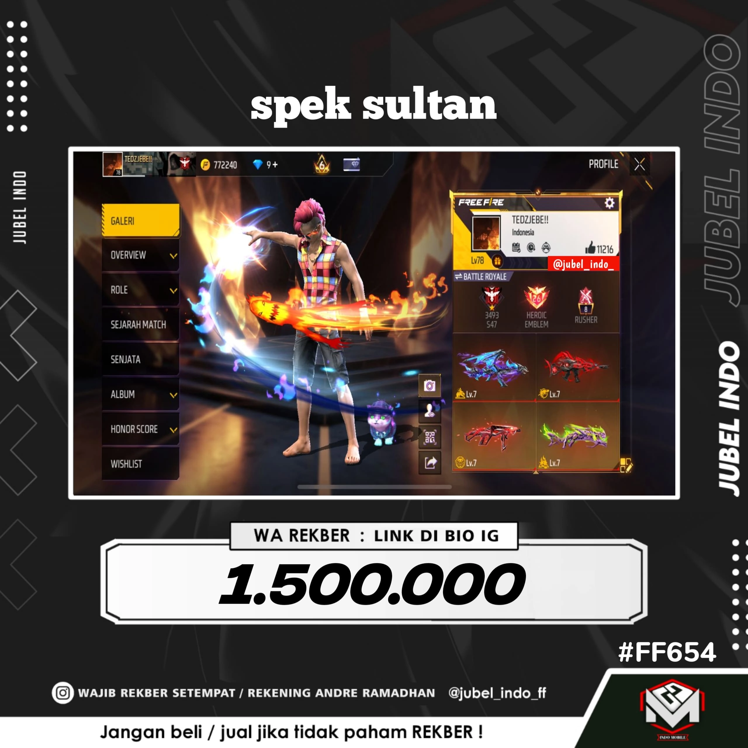 STOK FF #FF654