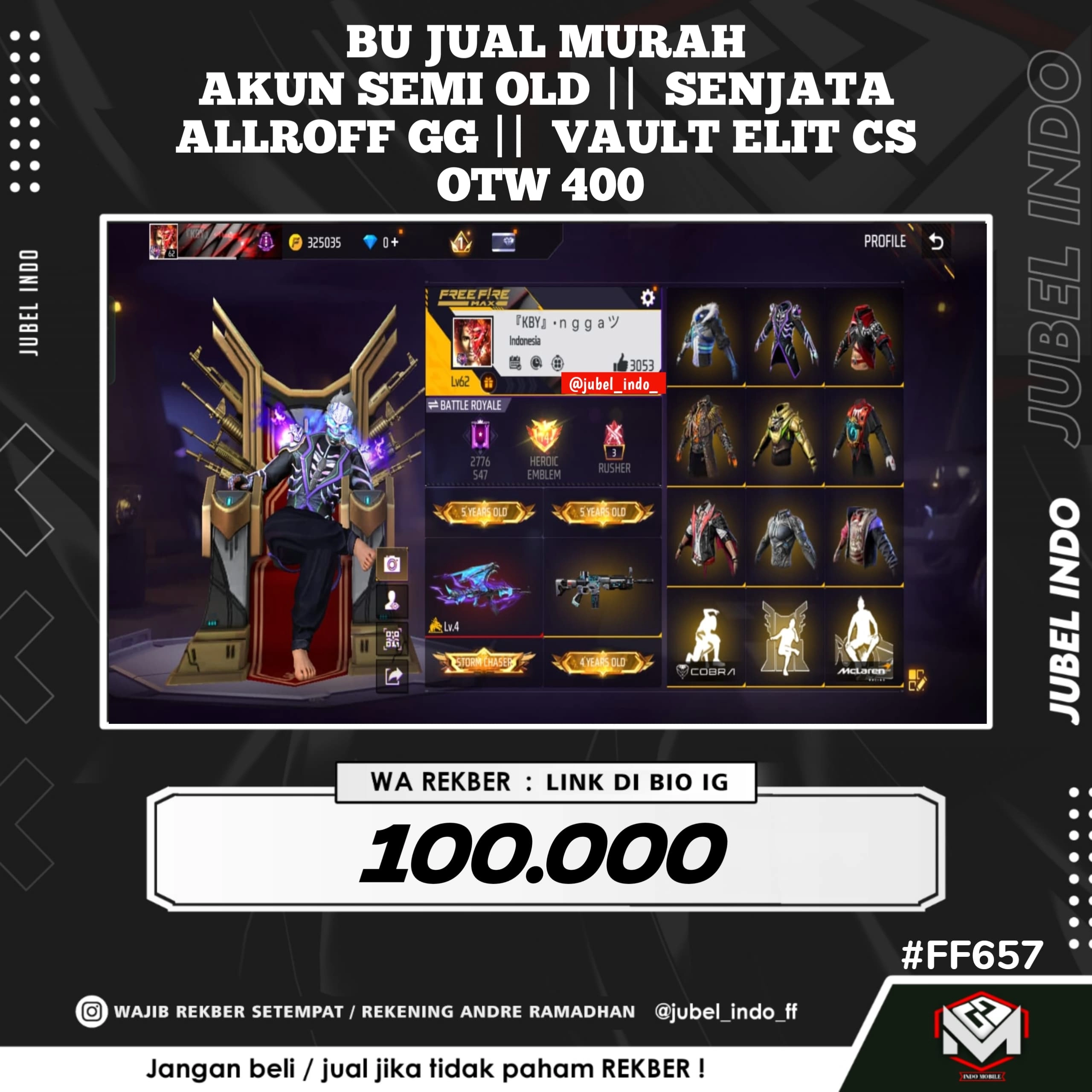 STOK FF #FF657