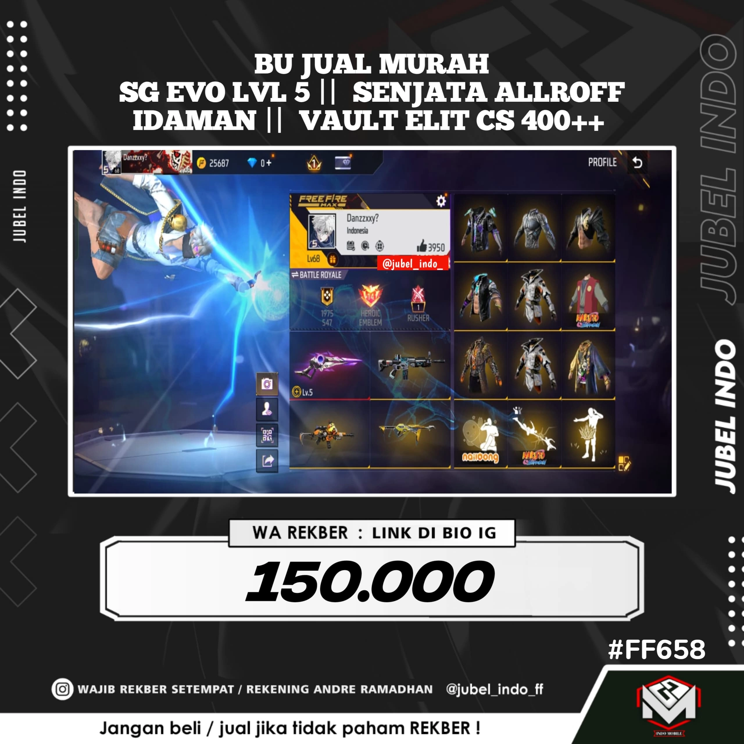 STOK FF #FF658