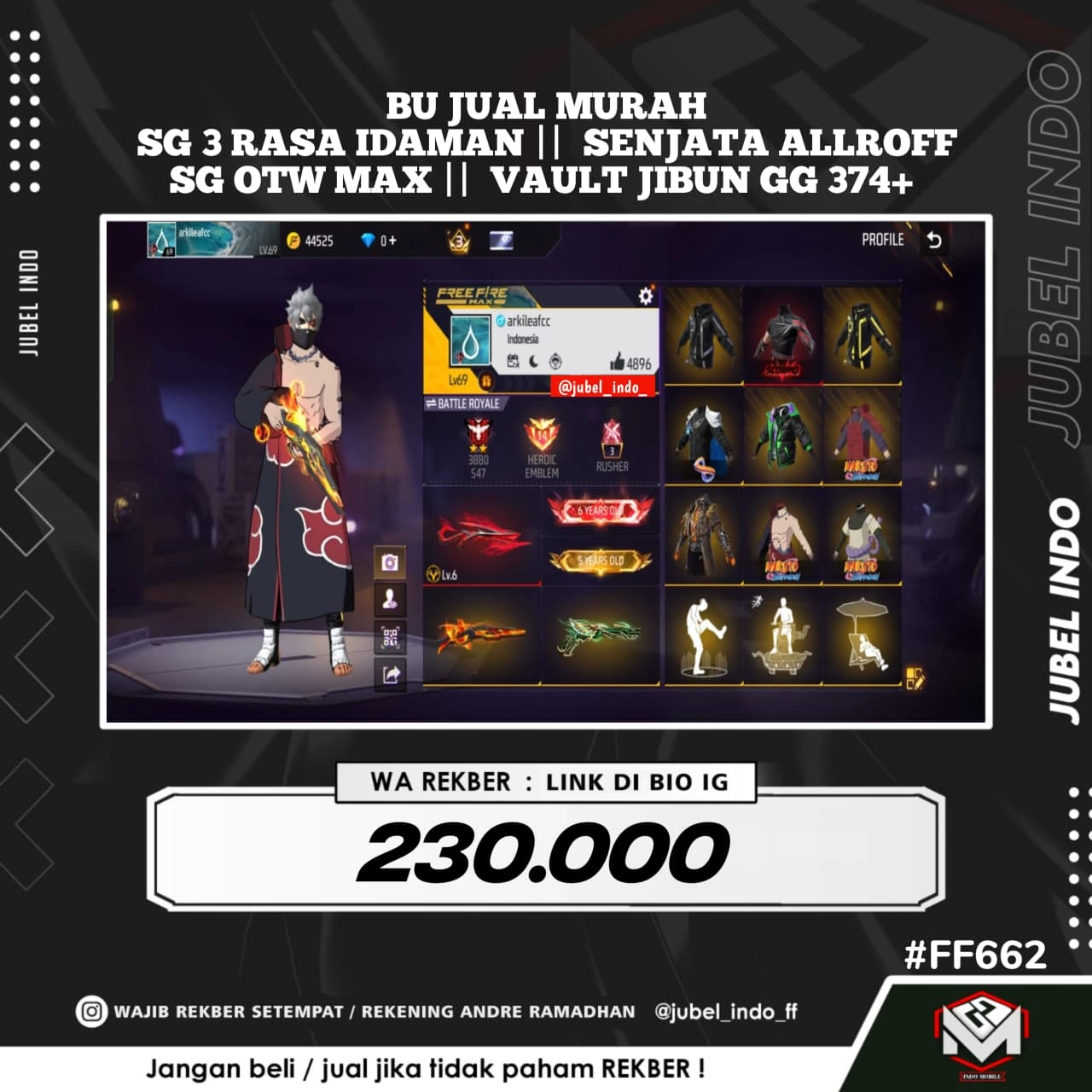 STOK FF #FF662