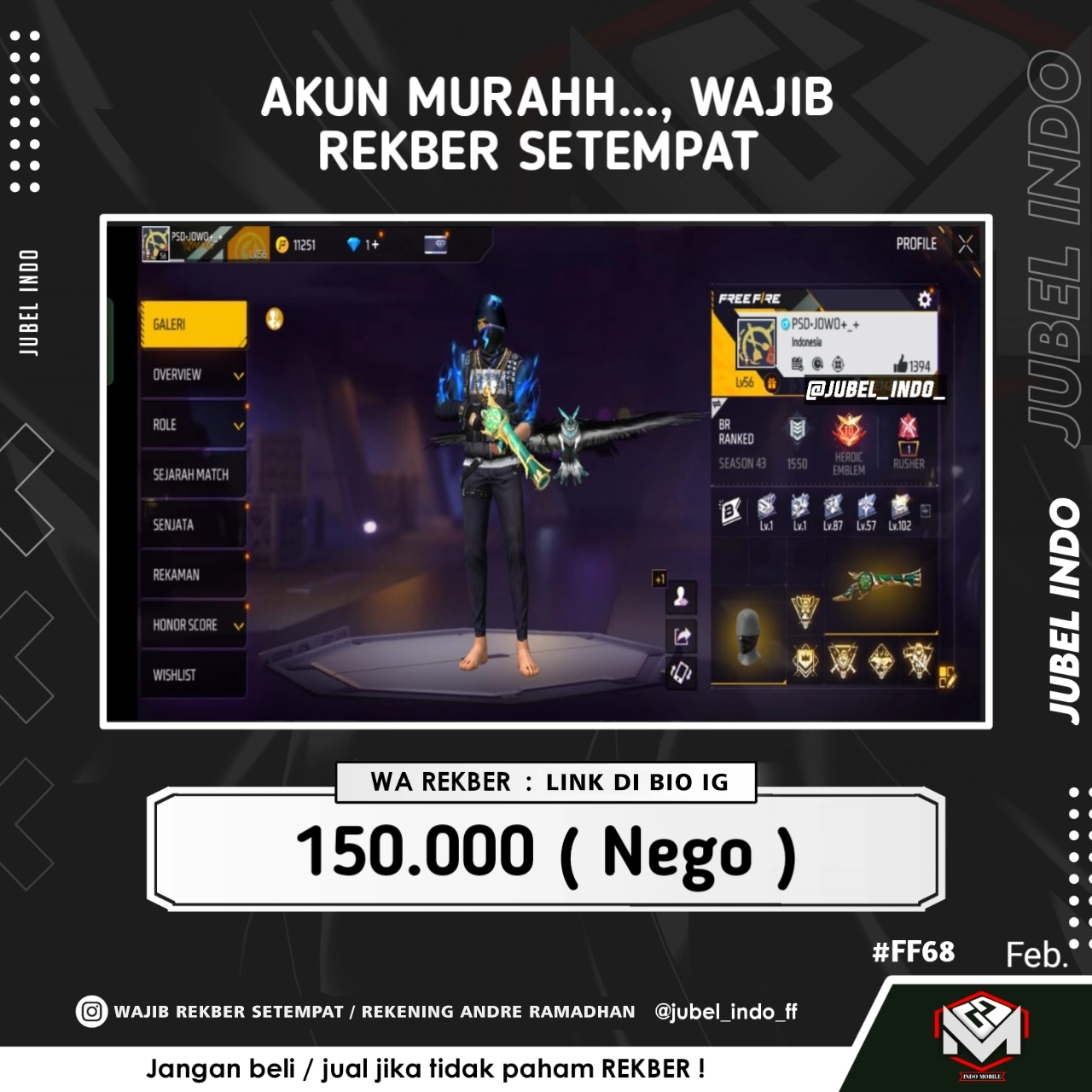 STOK FF #FF68