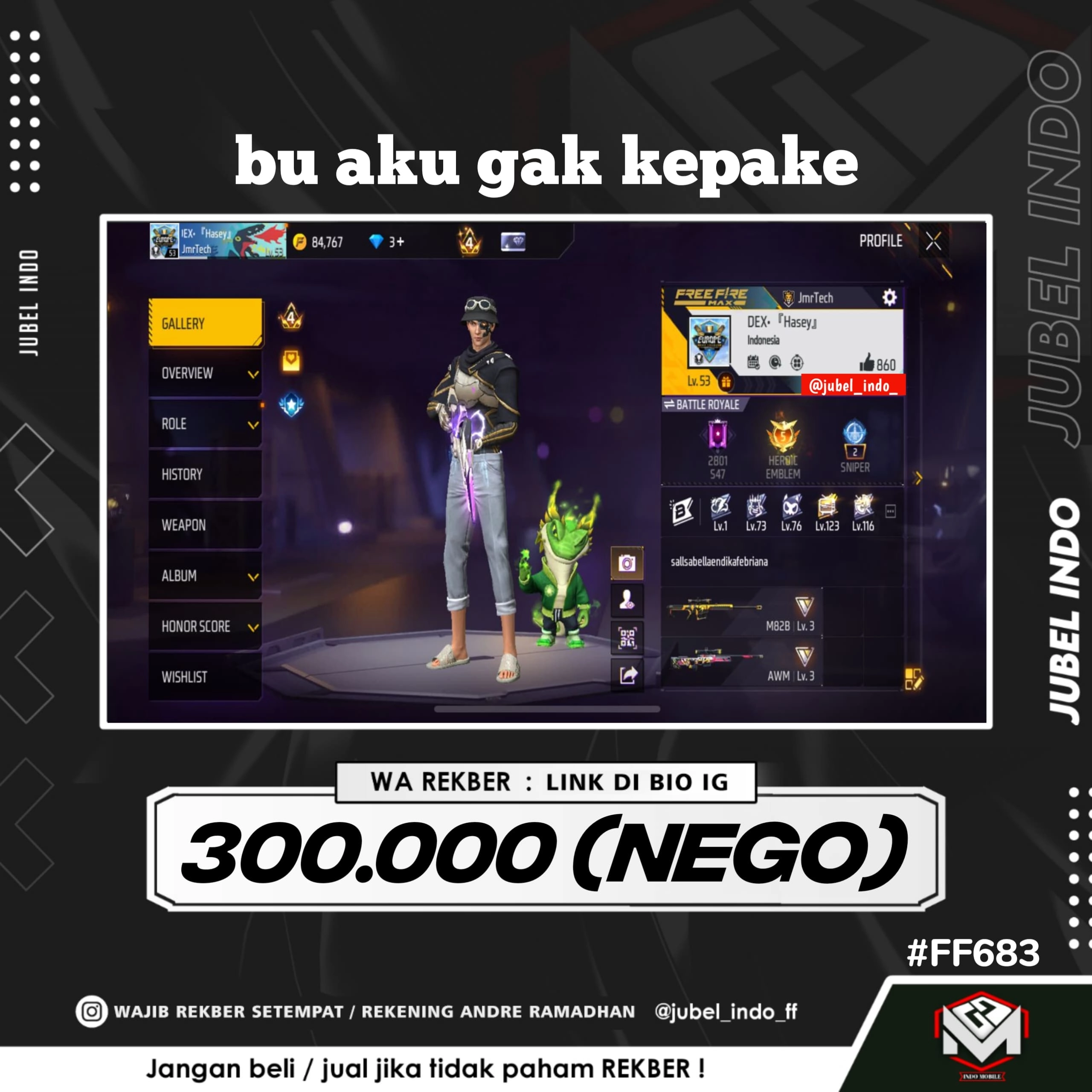 STOK FF #FF683