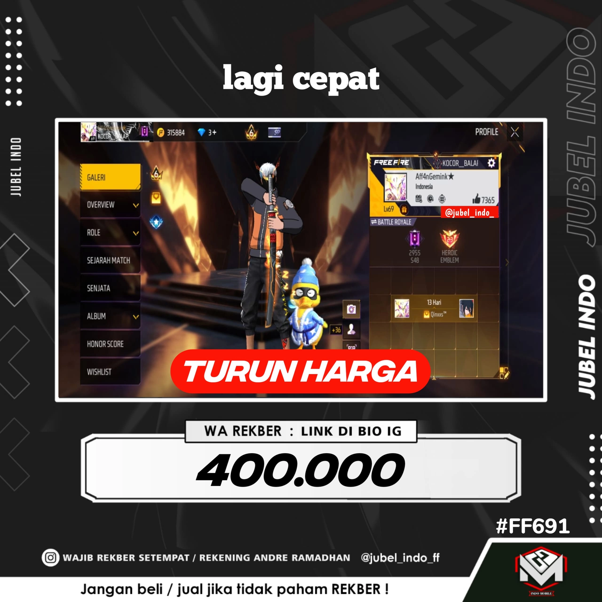 STOK FF #FF691