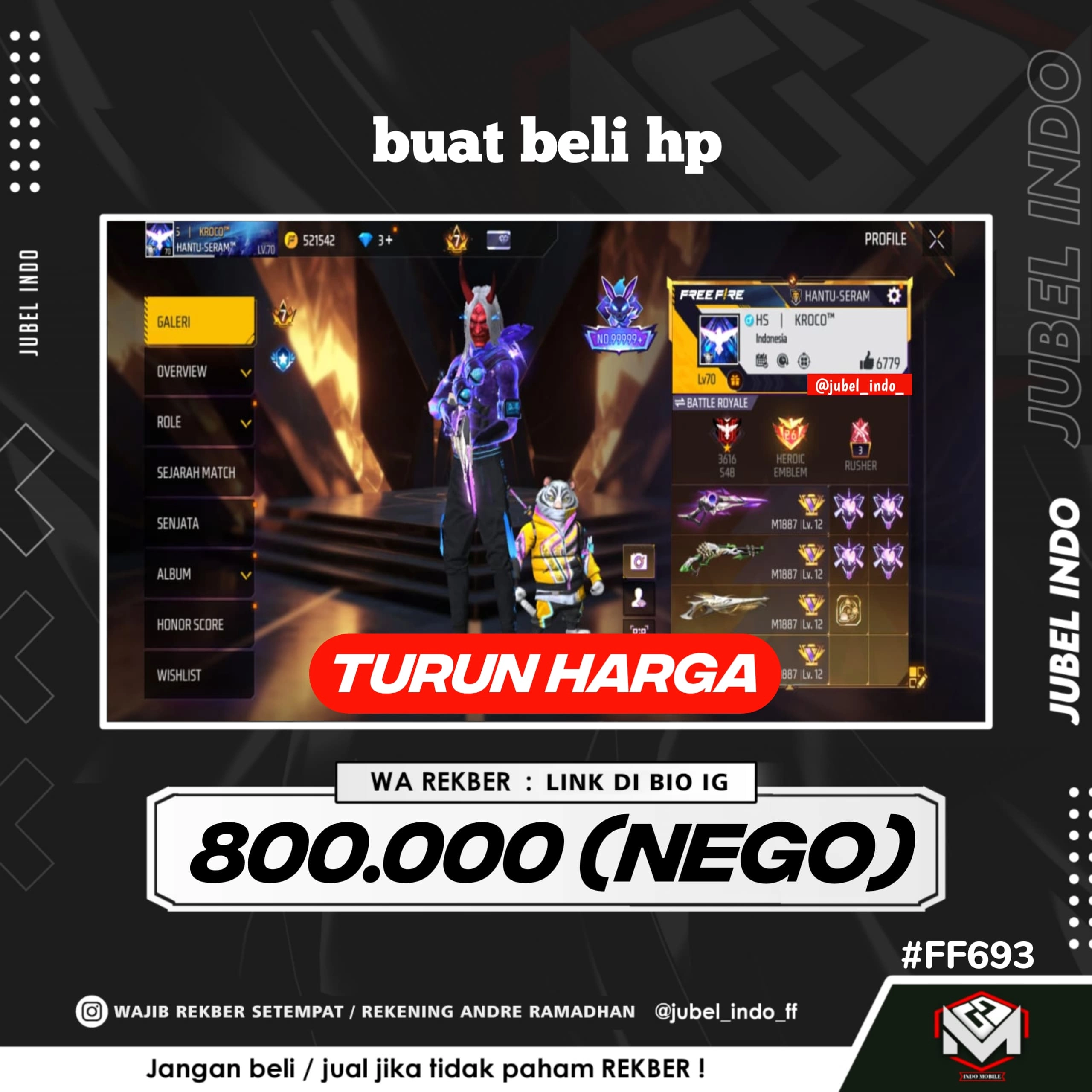 STOK FF #FF693